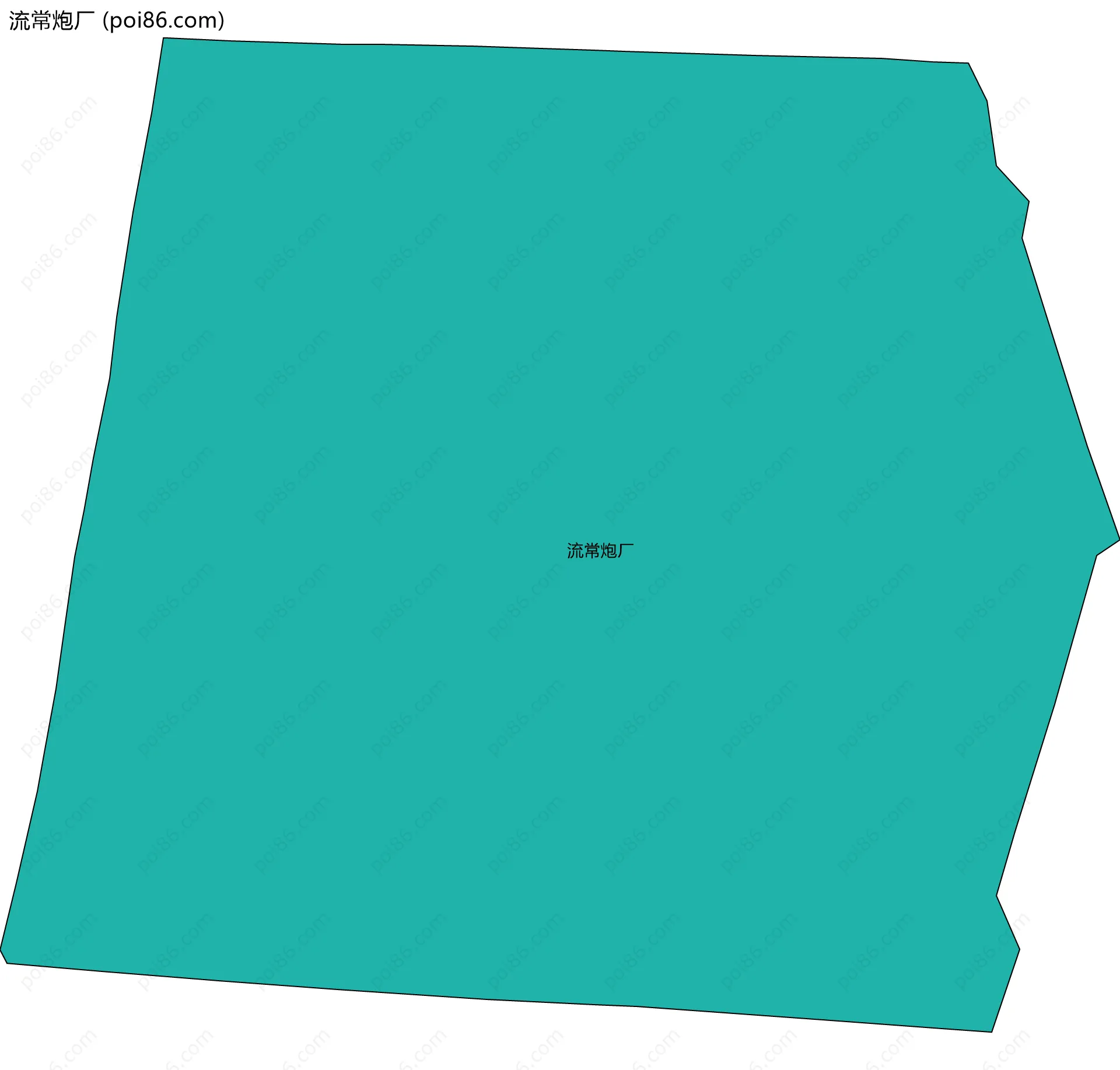 流常炮厂边界地图