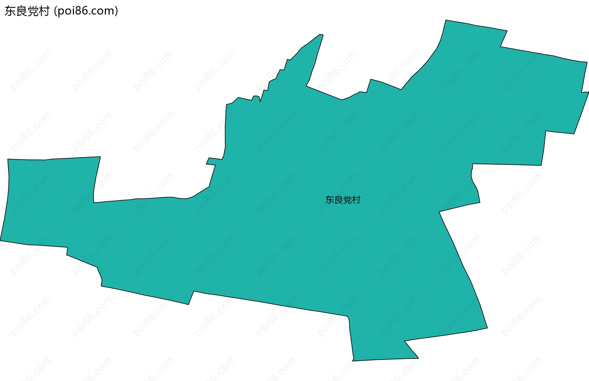 东良党村边界地图