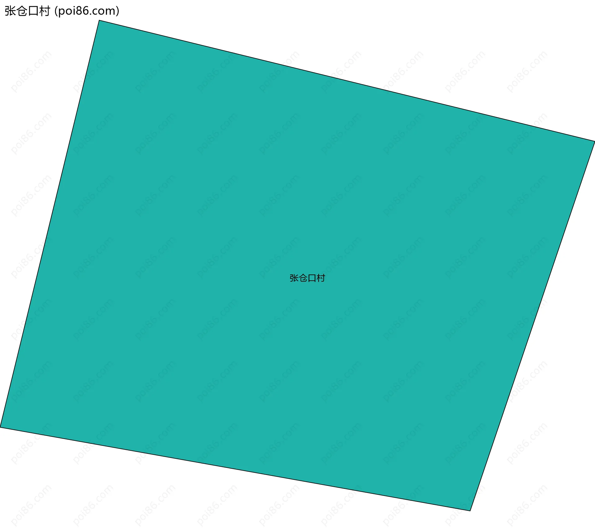 张仓口村边界地图