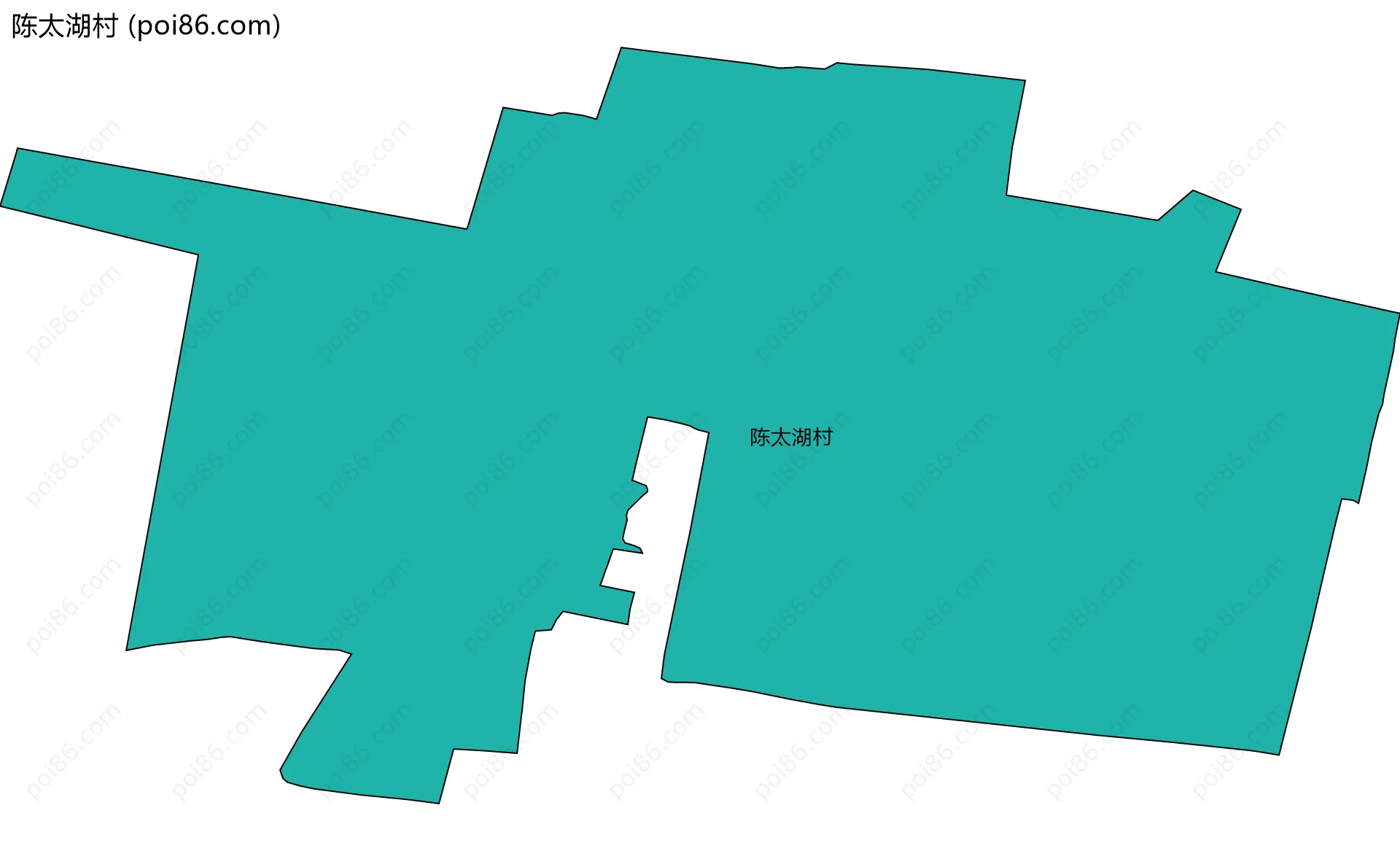 陈太湖村边界地图