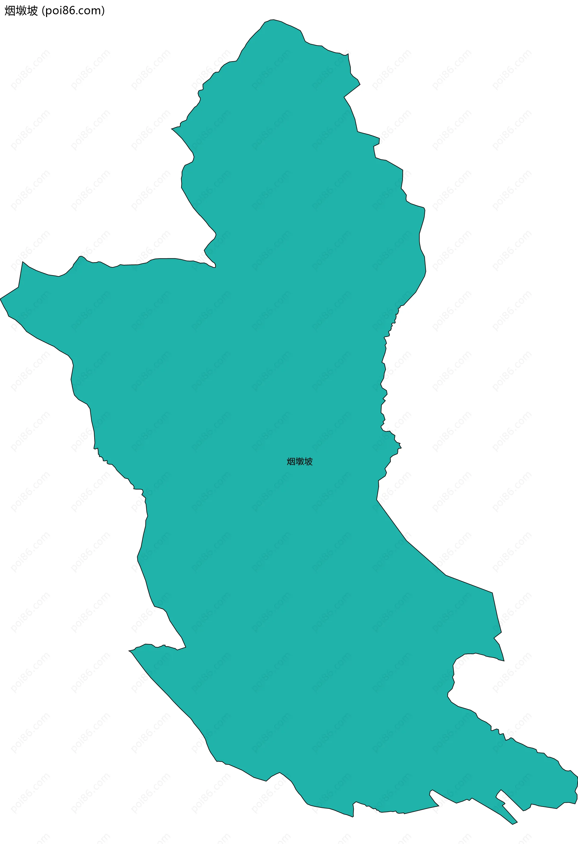 烟墩坡边界地图