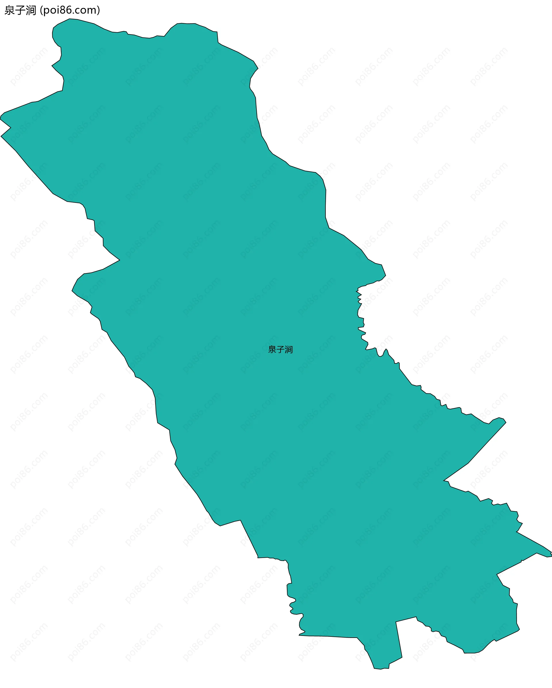 泉子涧边界地图