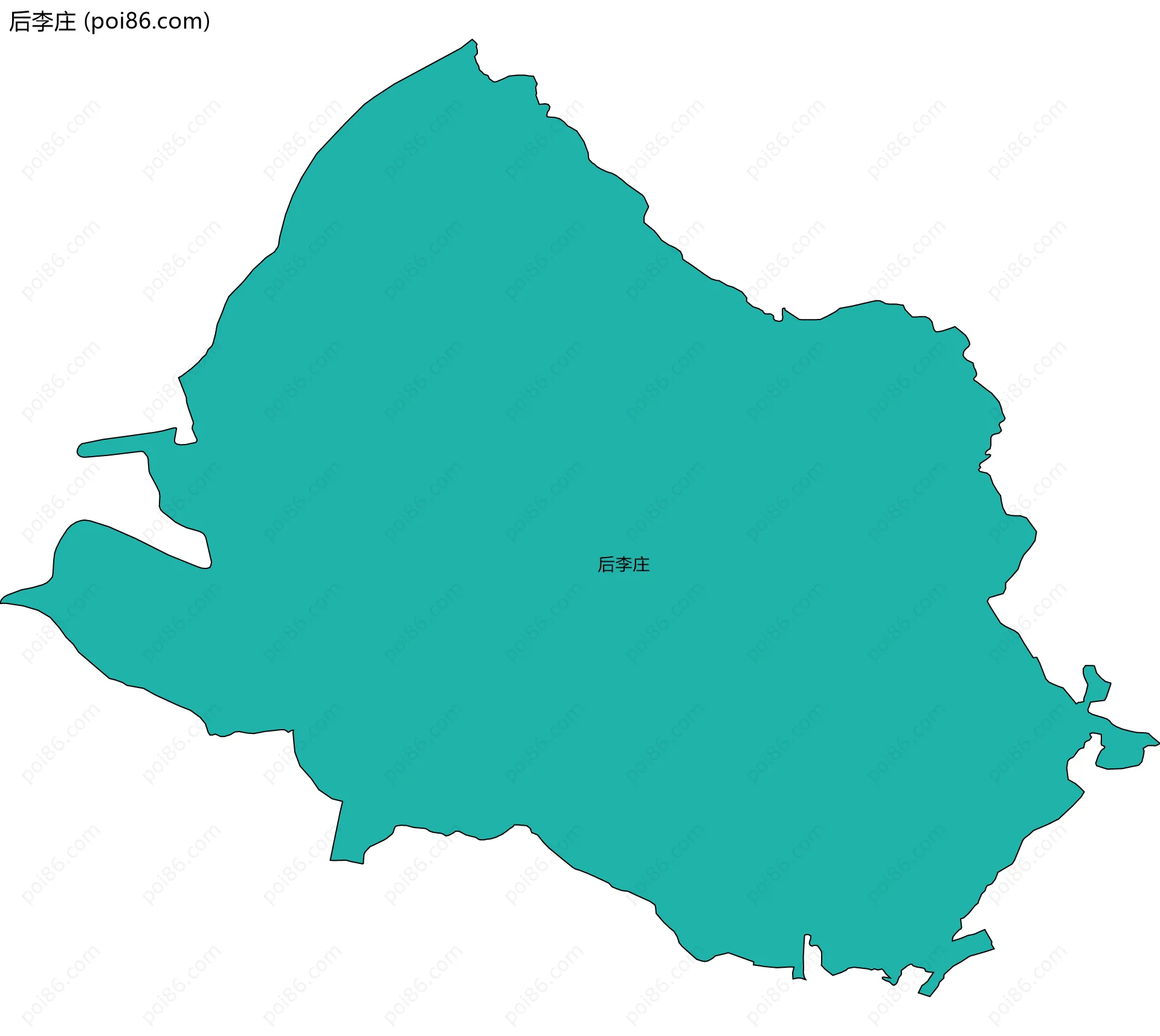 后李庄边界地图