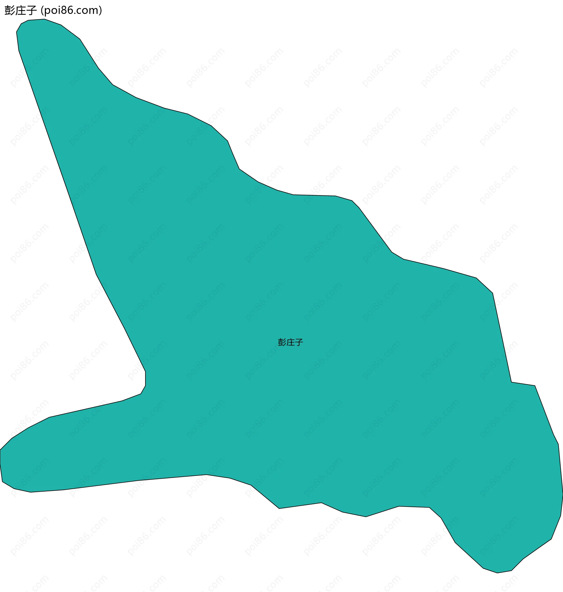 彭庄子边界地图