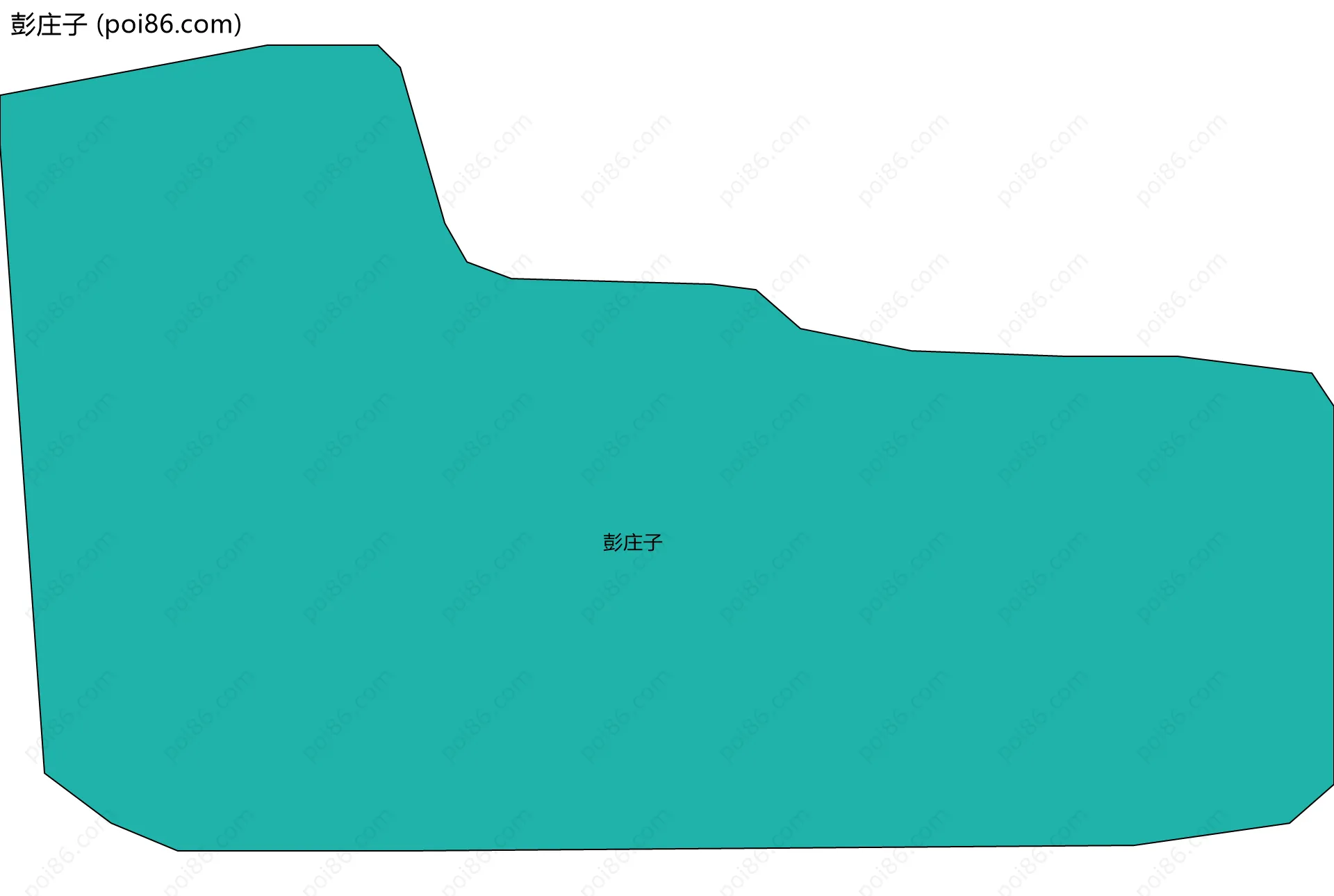 彭庄子边界地图