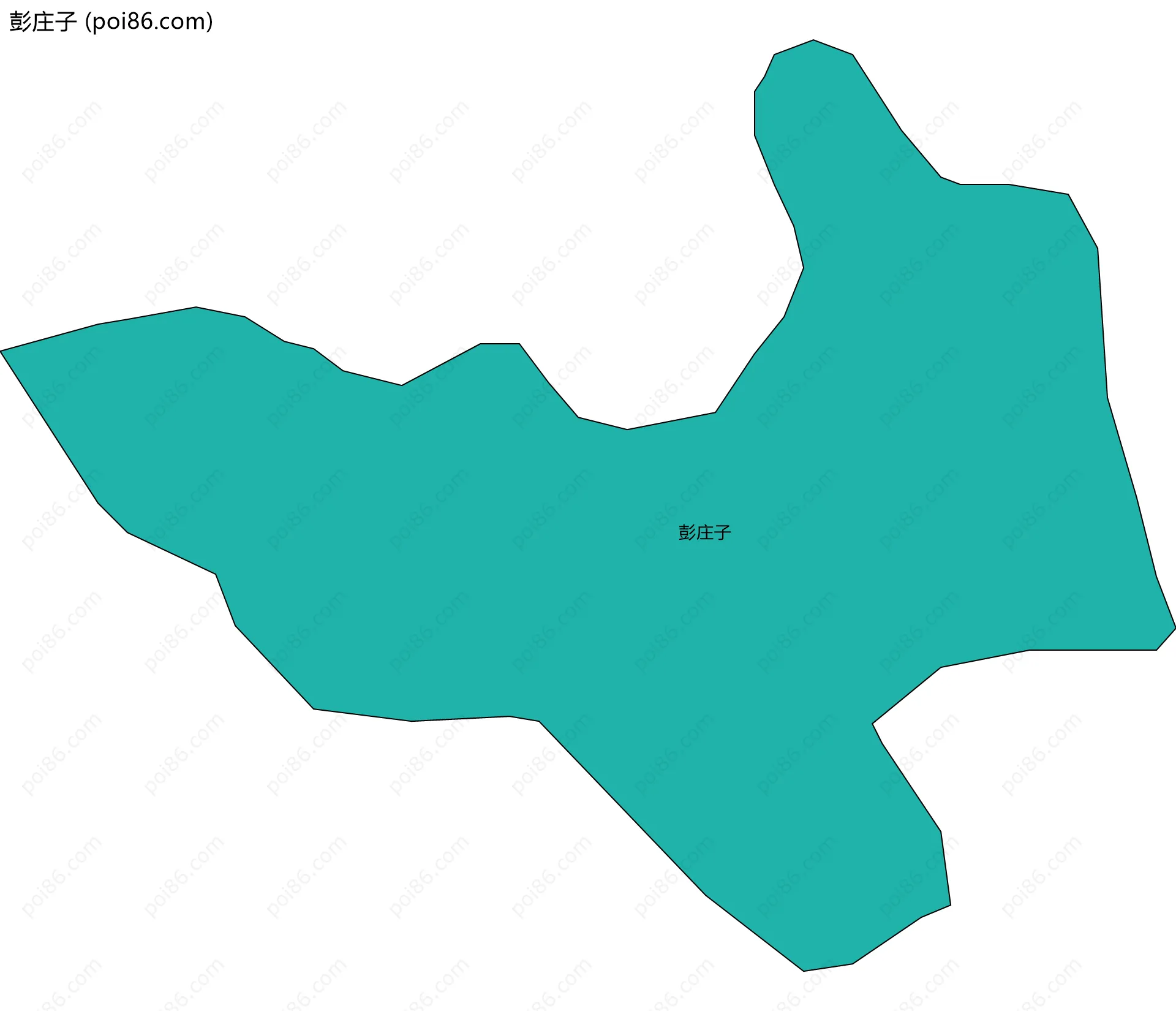 彭庄子边界地图