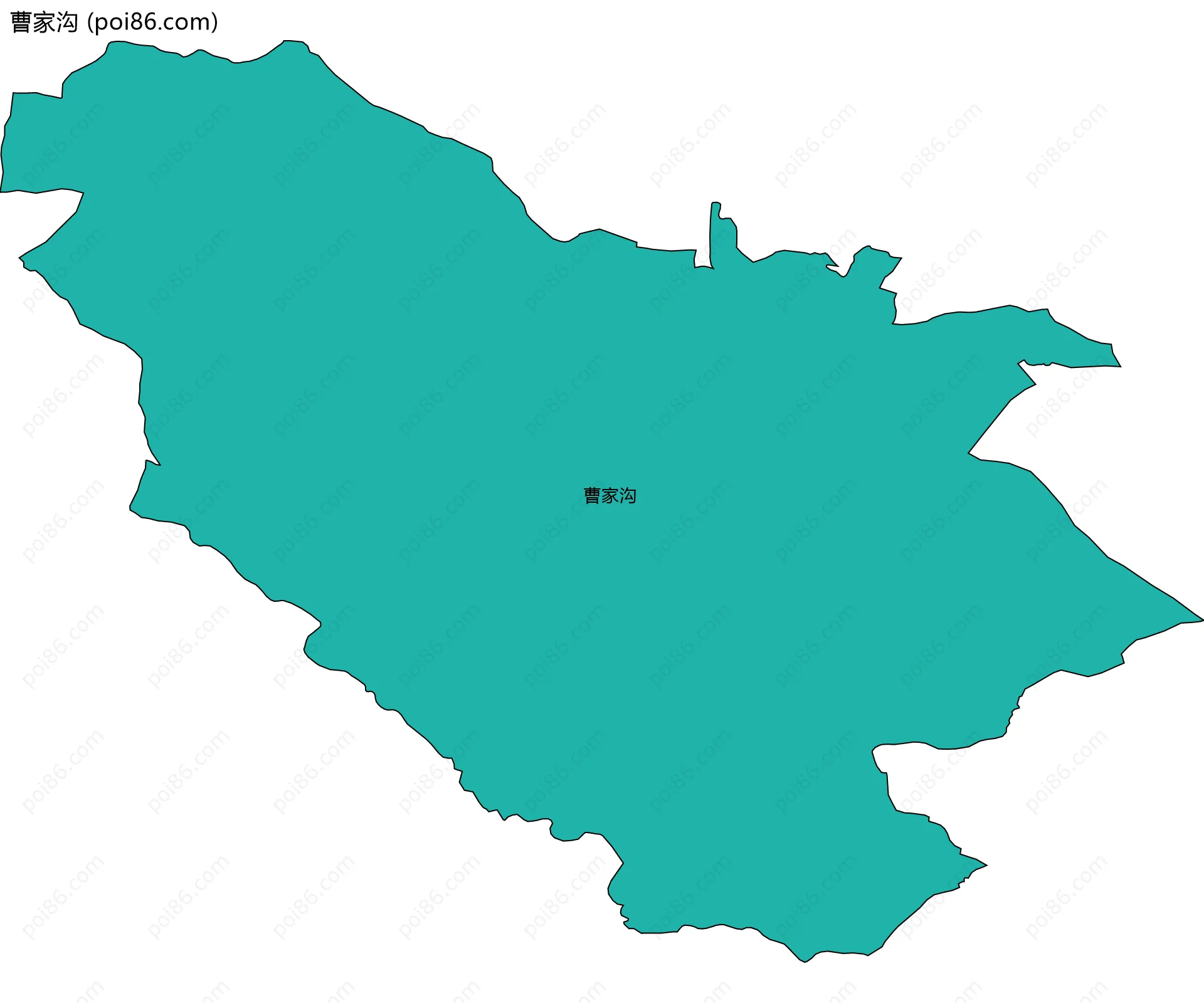 曹家沟边界地图