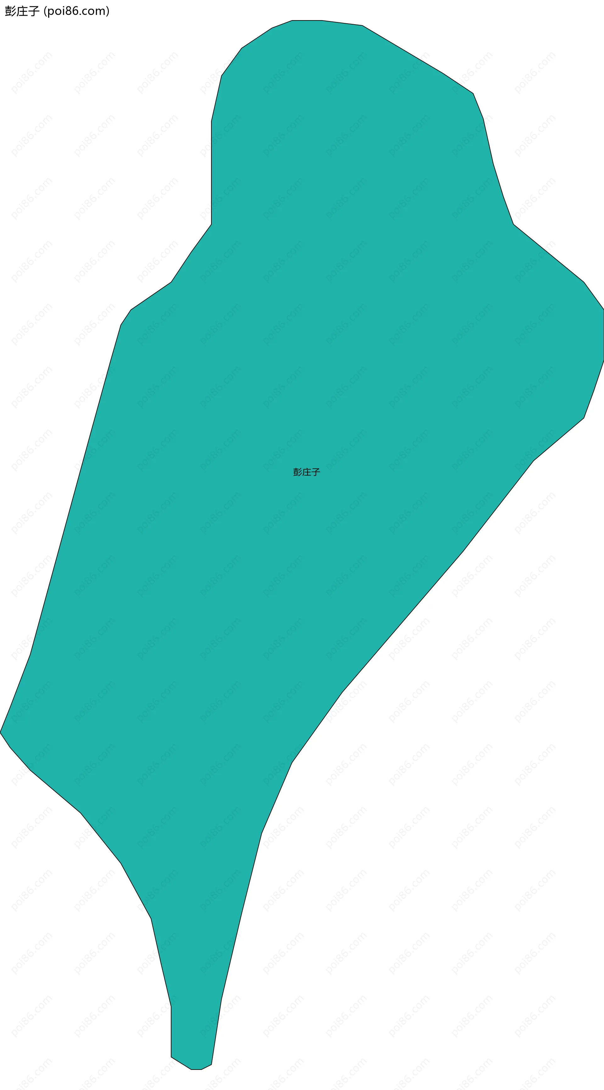 彭庄子边界地图