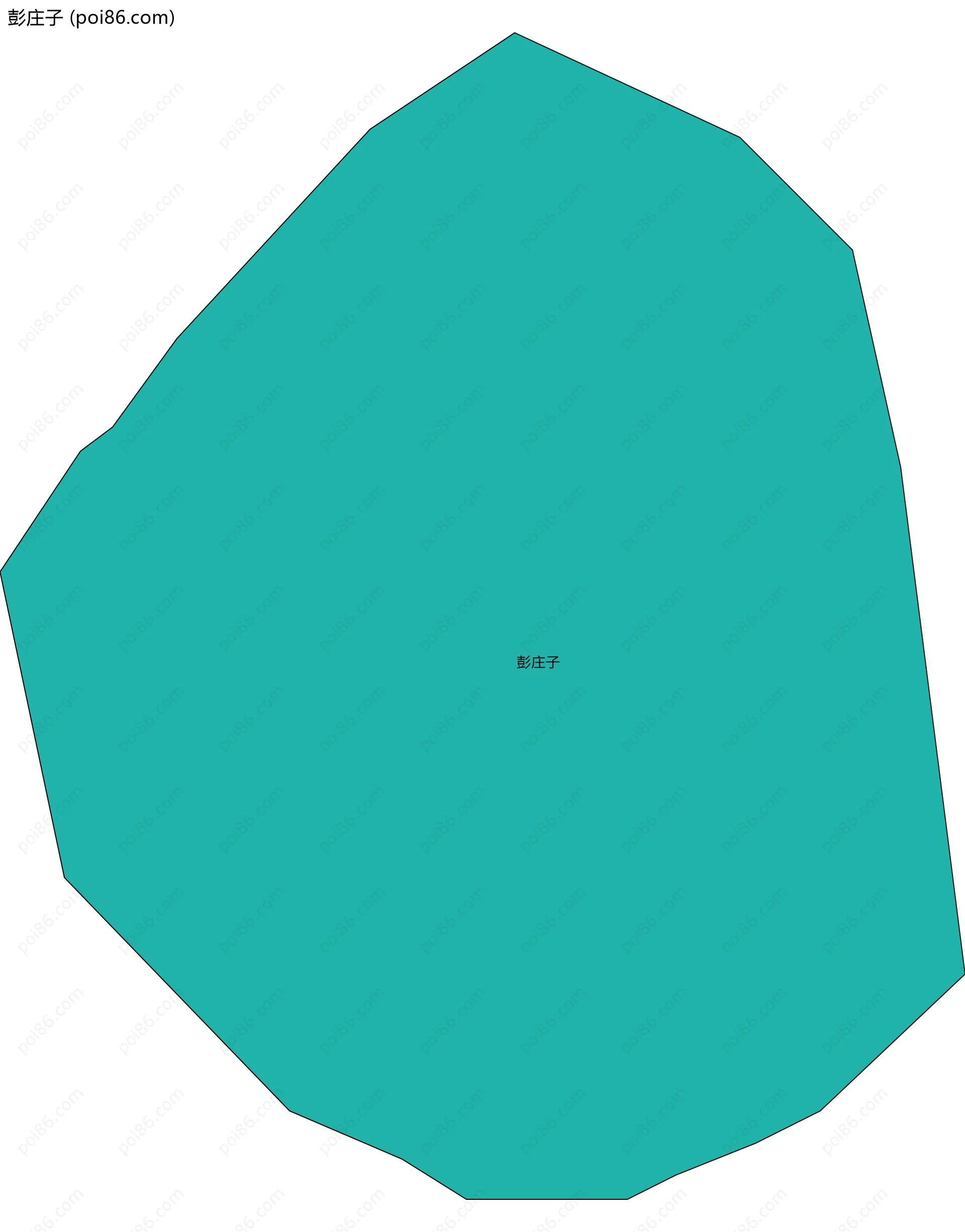 彭庄子边界地图