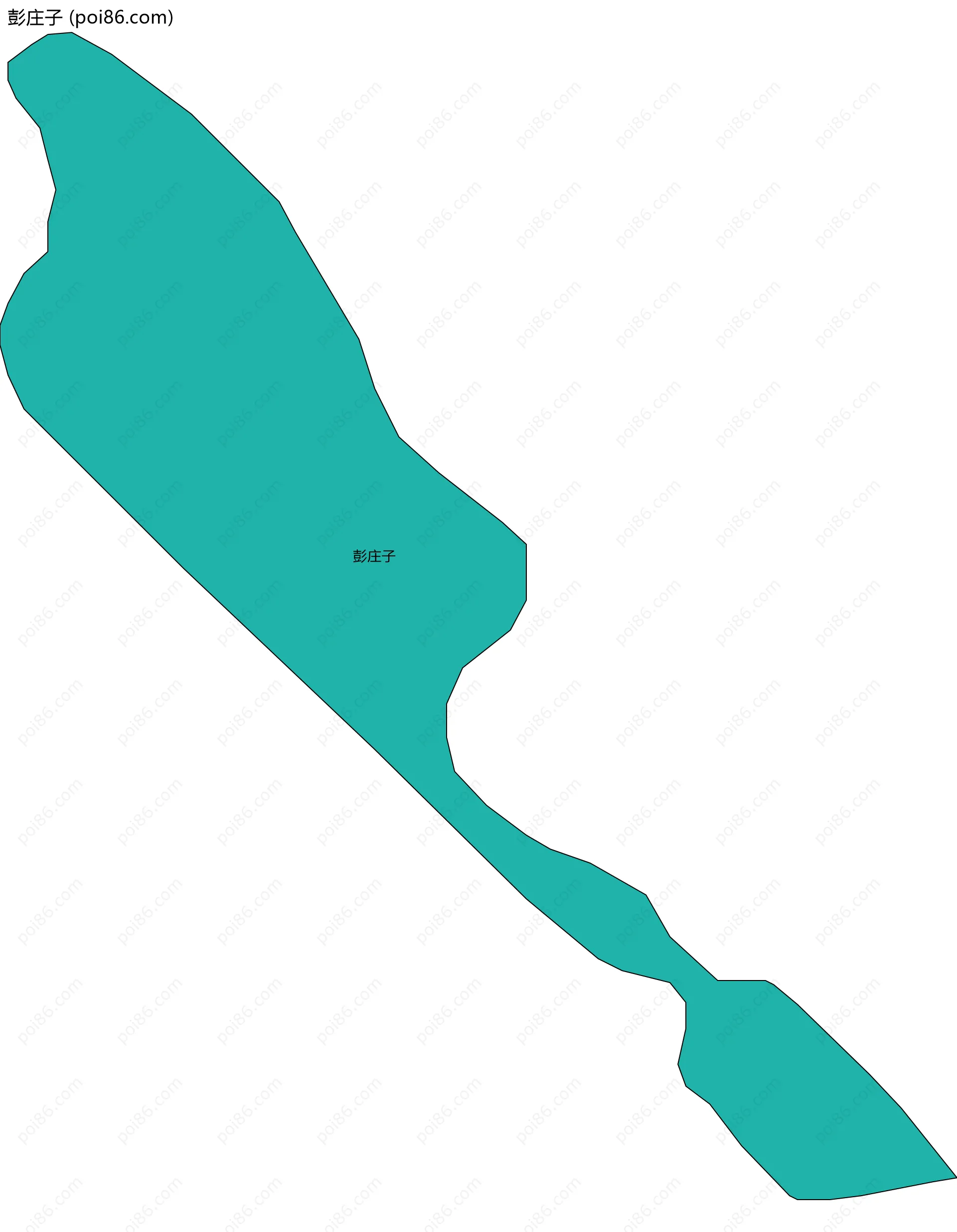 彭庄子边界地图