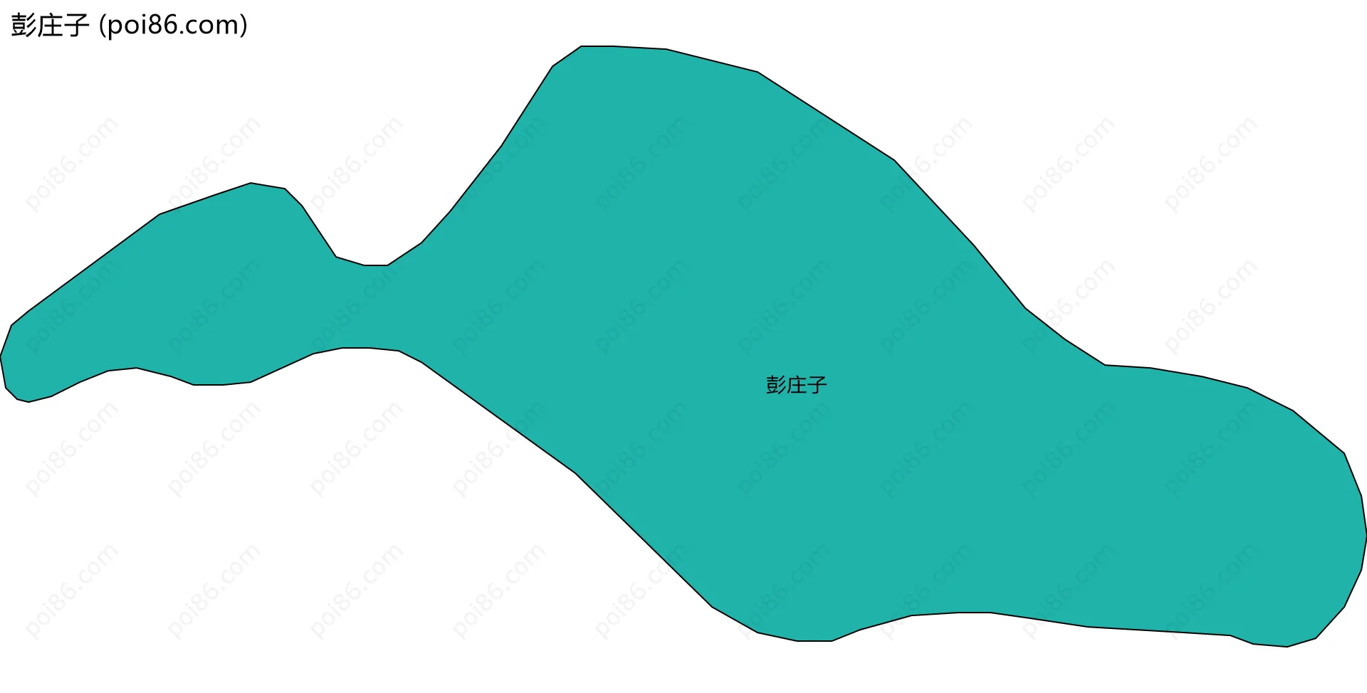 彭庄子边界地图