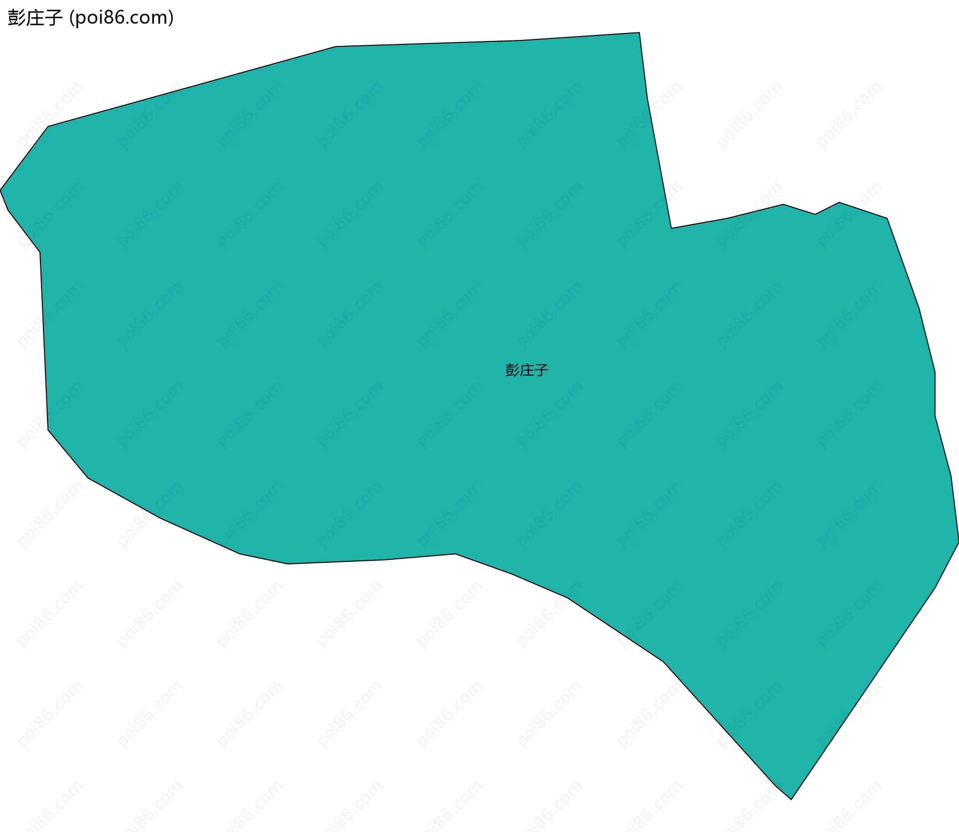 彭庄子边界地图