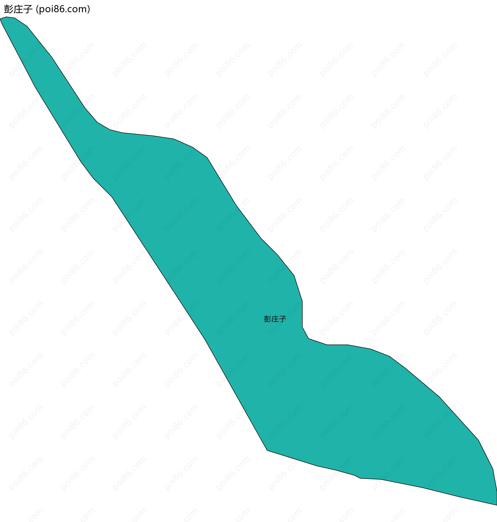 彭庄子边界地图