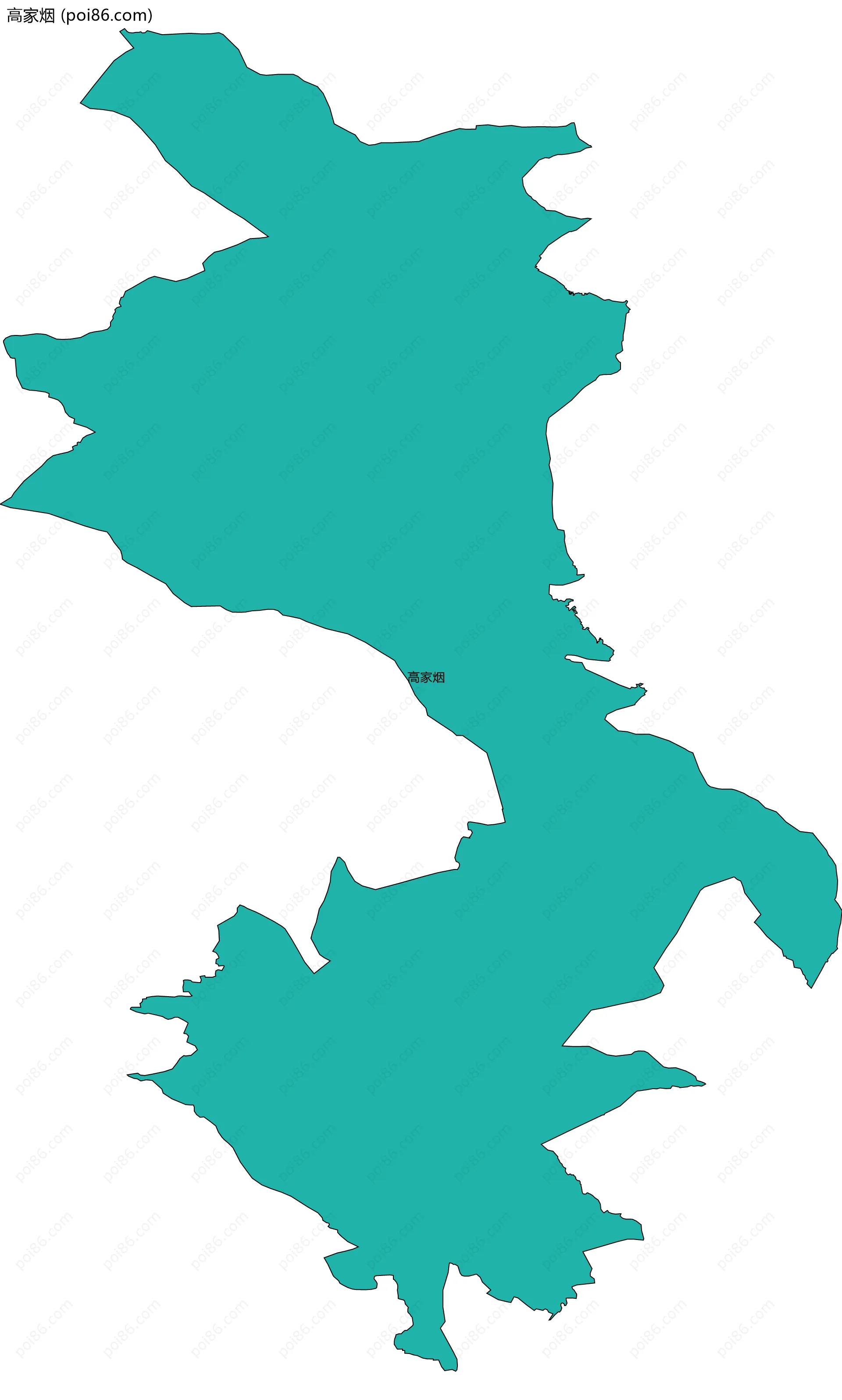高家烟边界地图