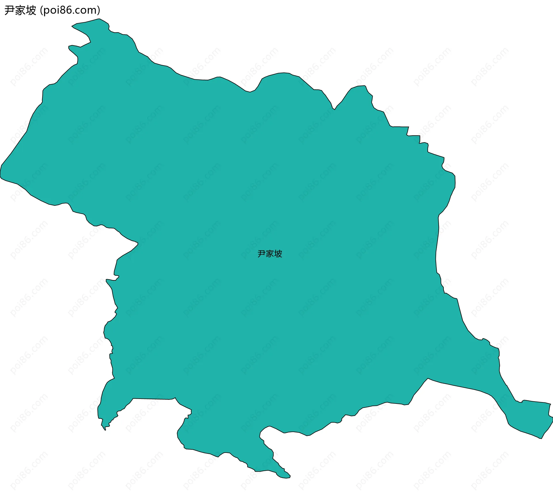 尹家坡边界地图