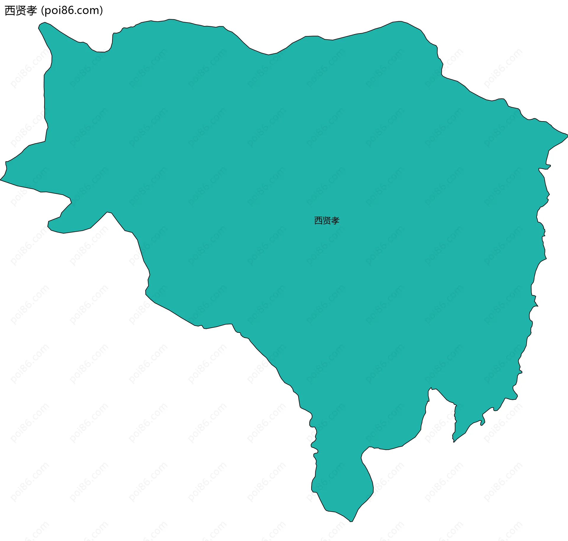 西贤孝边界地图