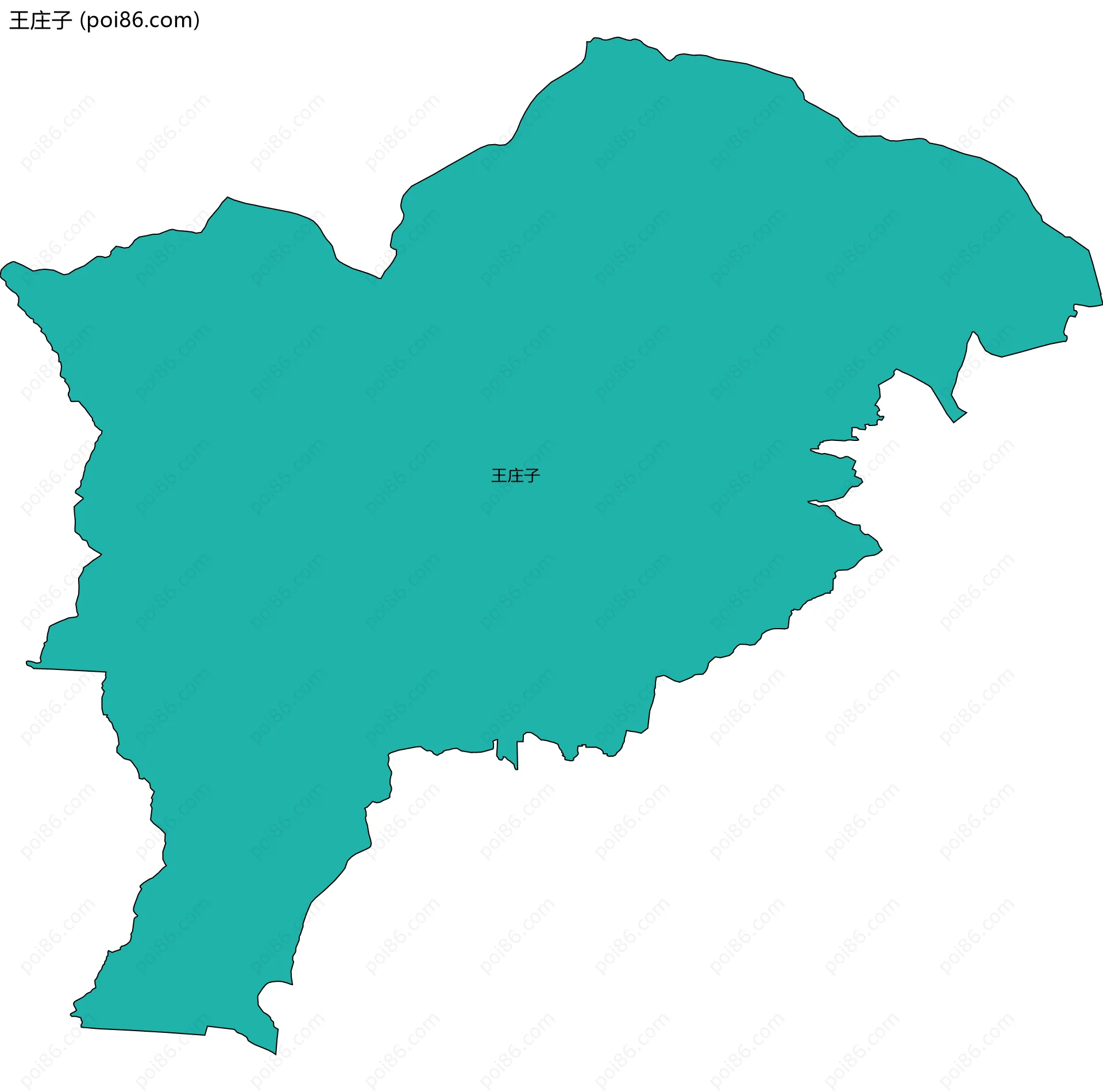 王庄子边界地图