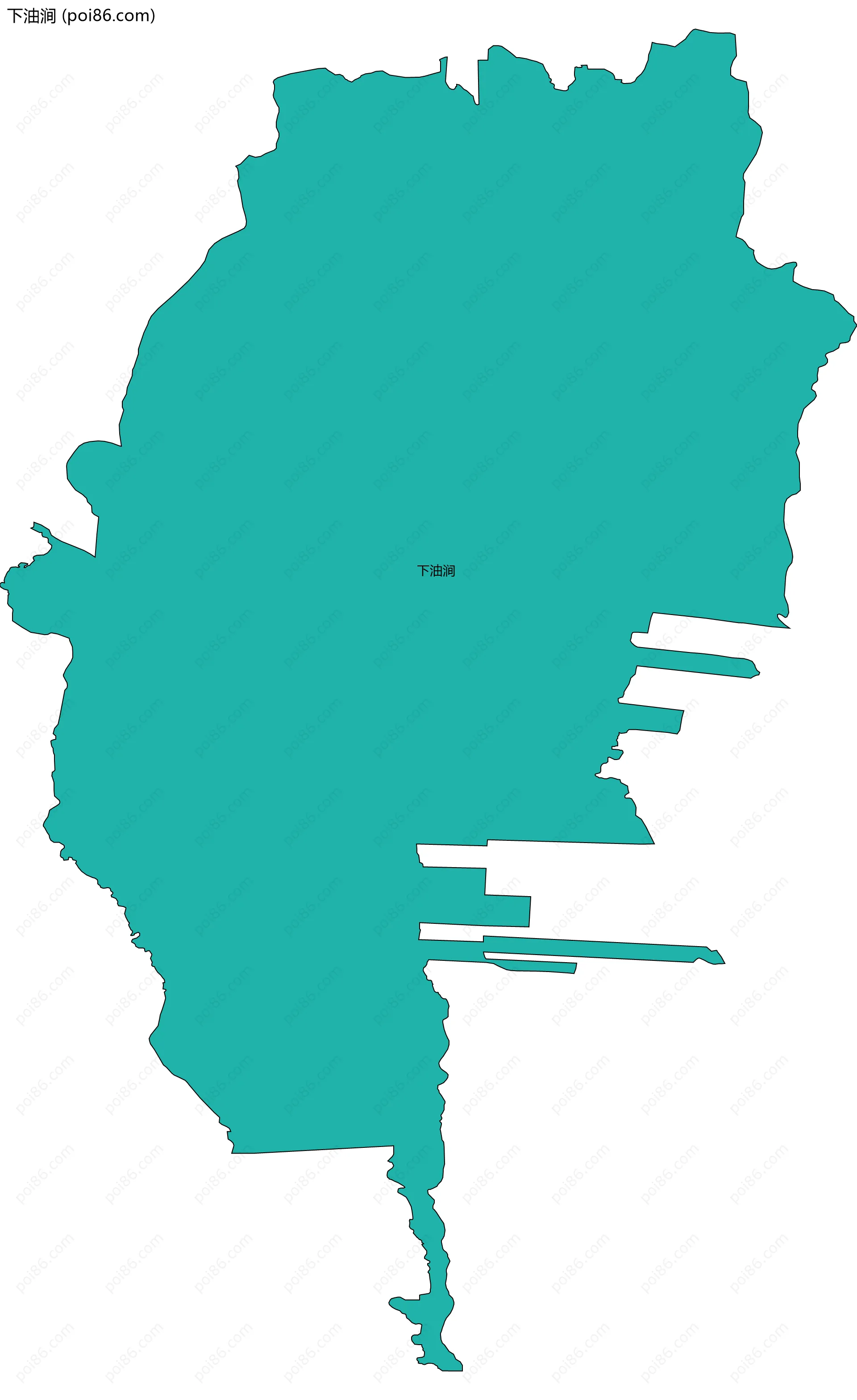 下油涧边界地图