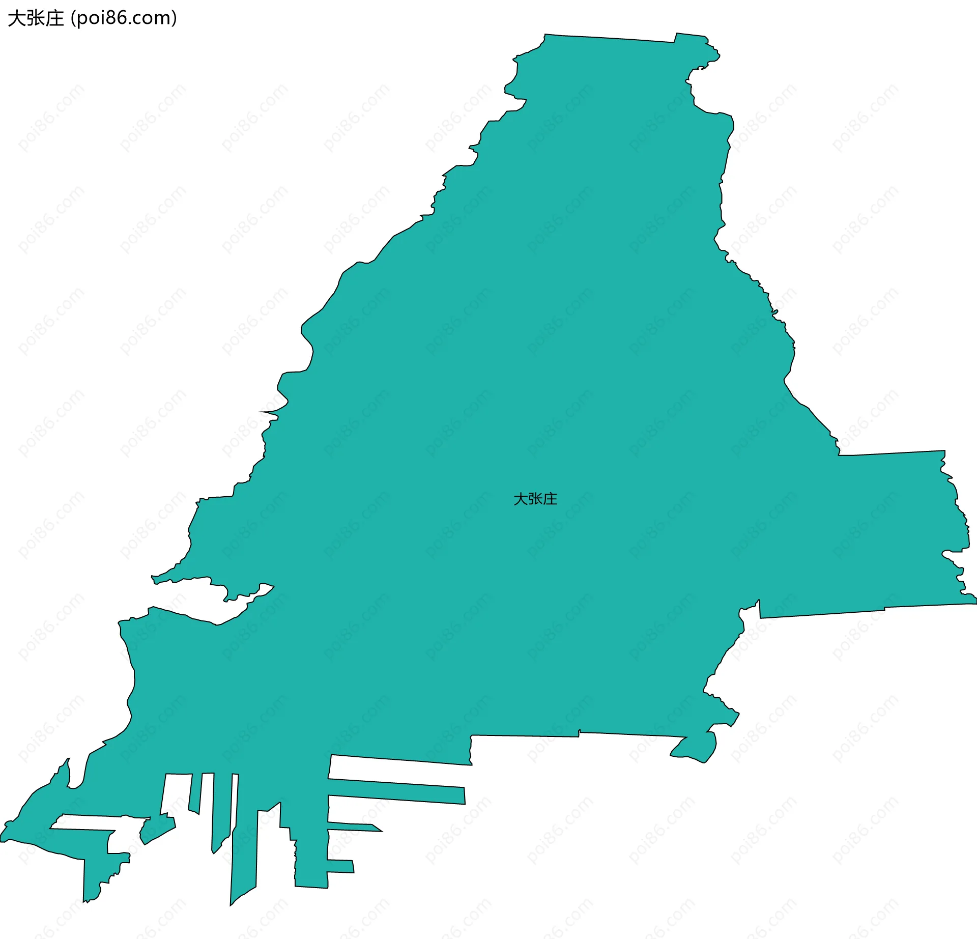 大张庄边界地图