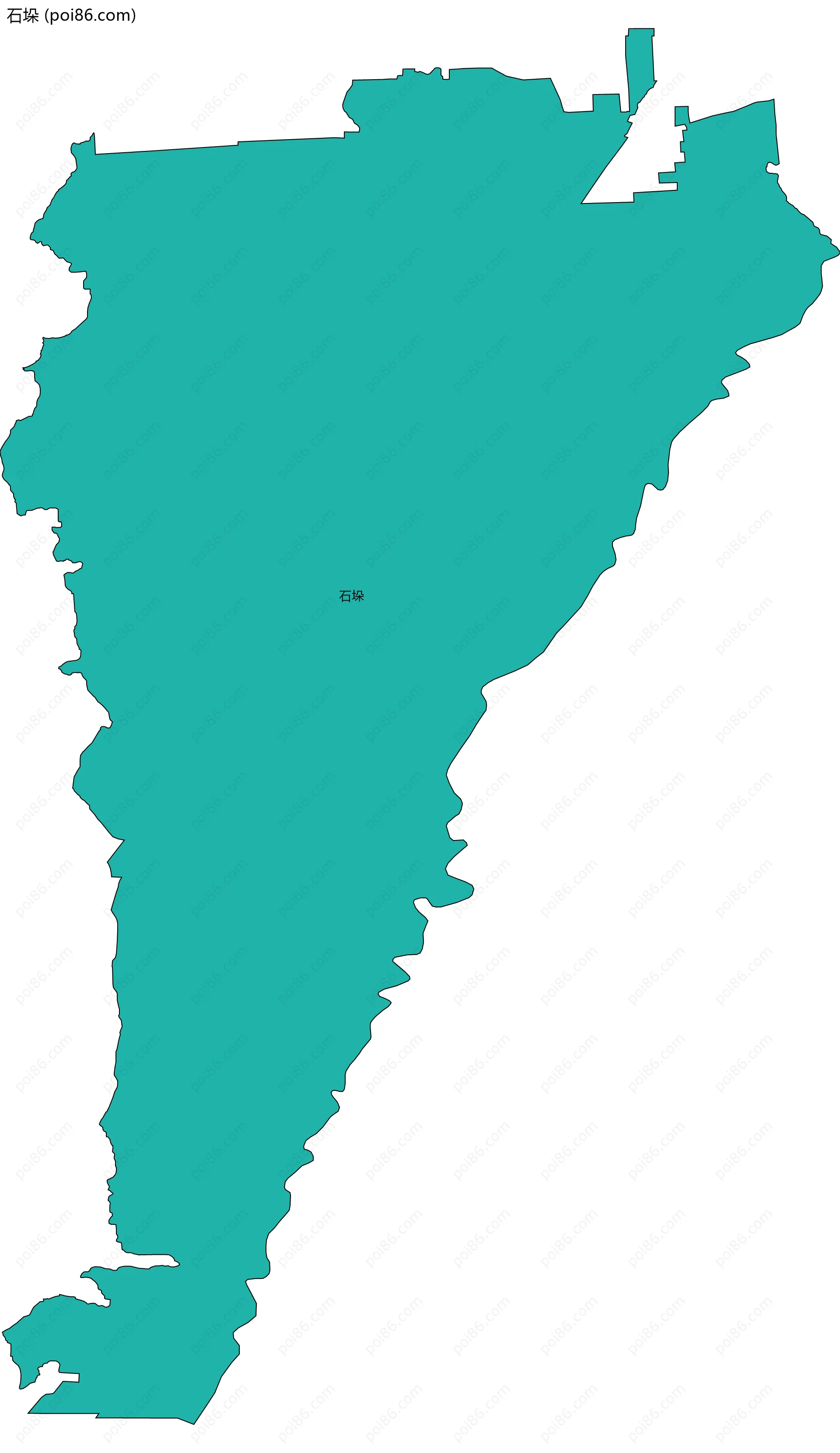 石垛边界地图