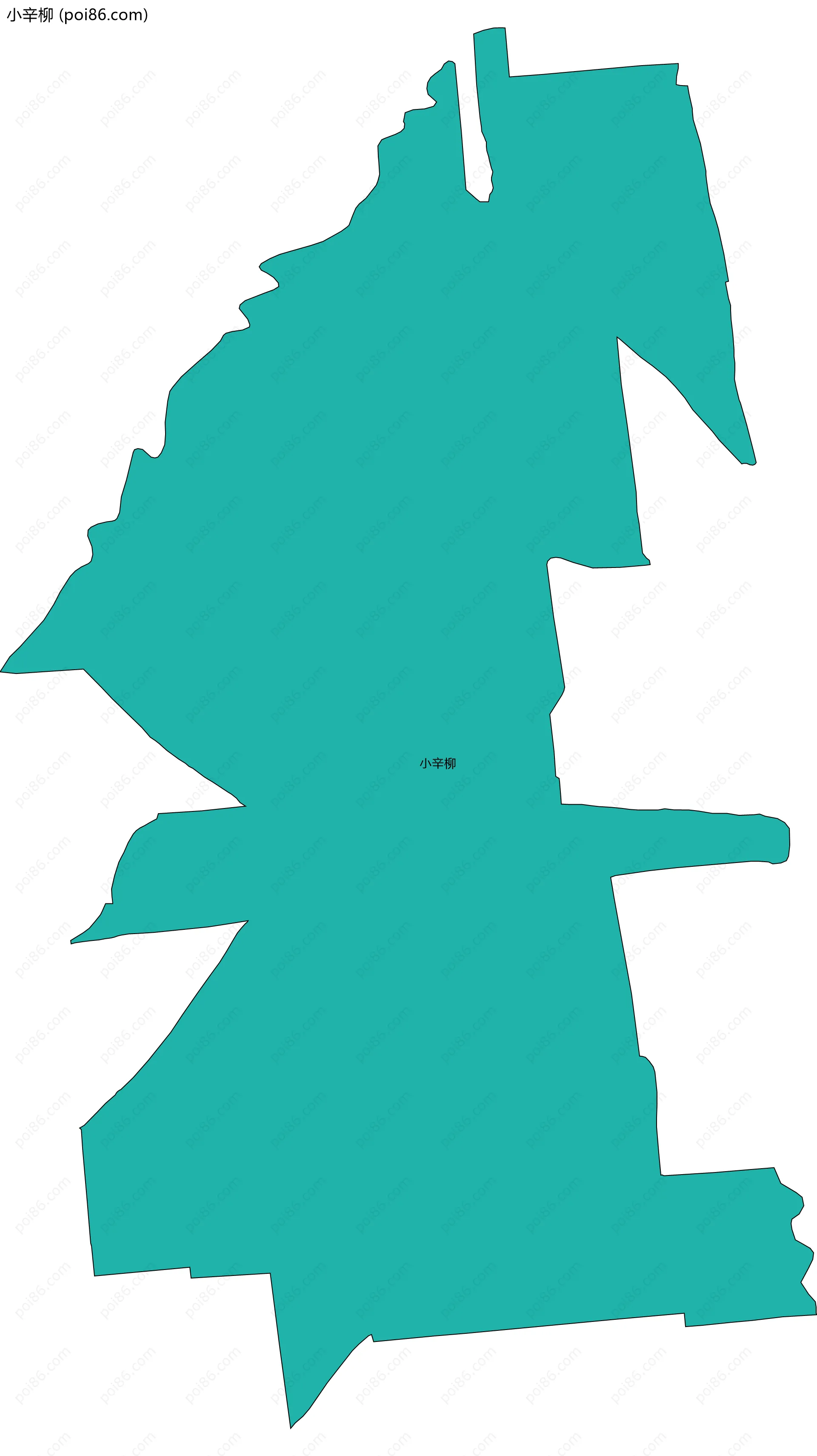 小辛柳边界地图