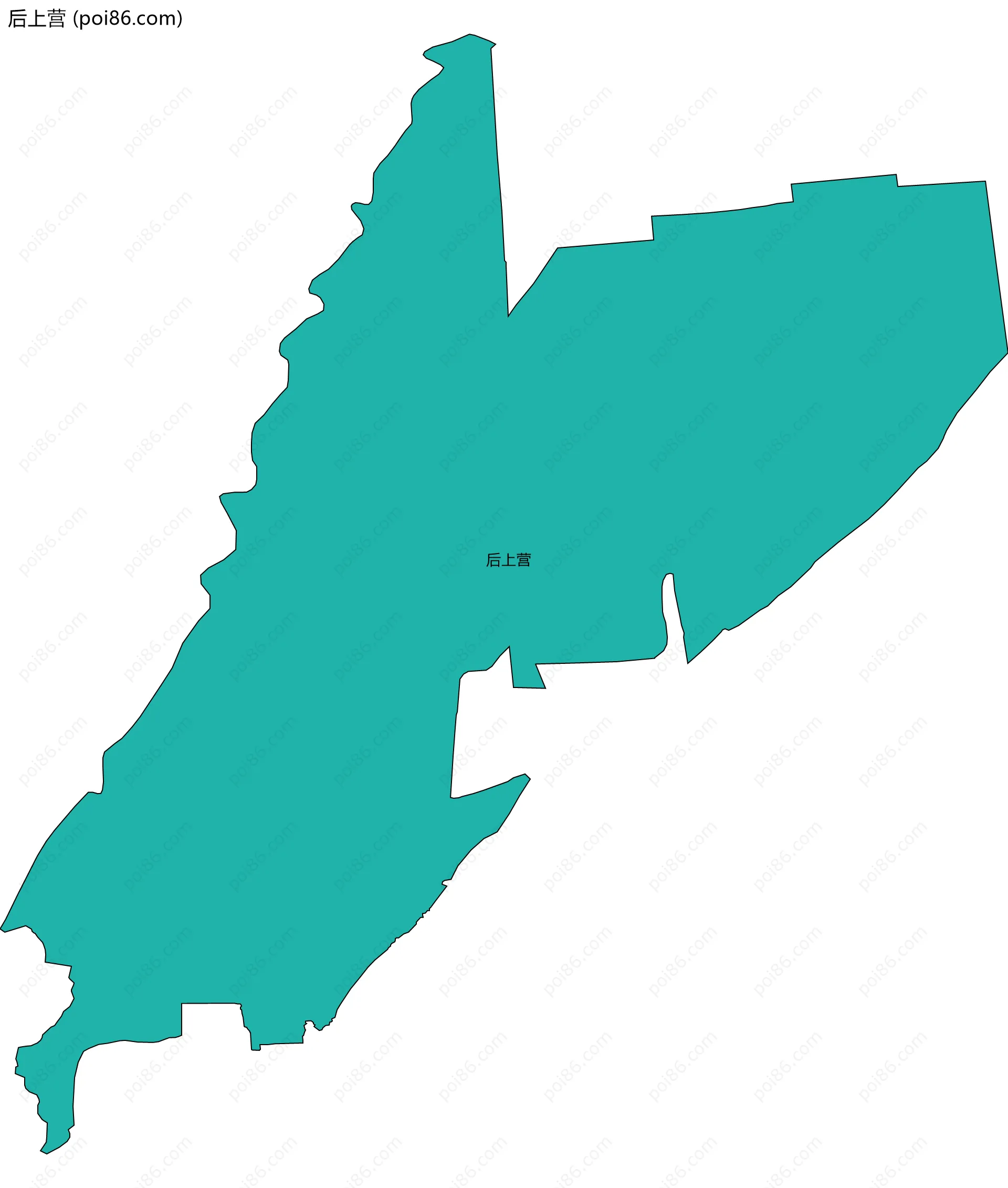 后上营边界地图
