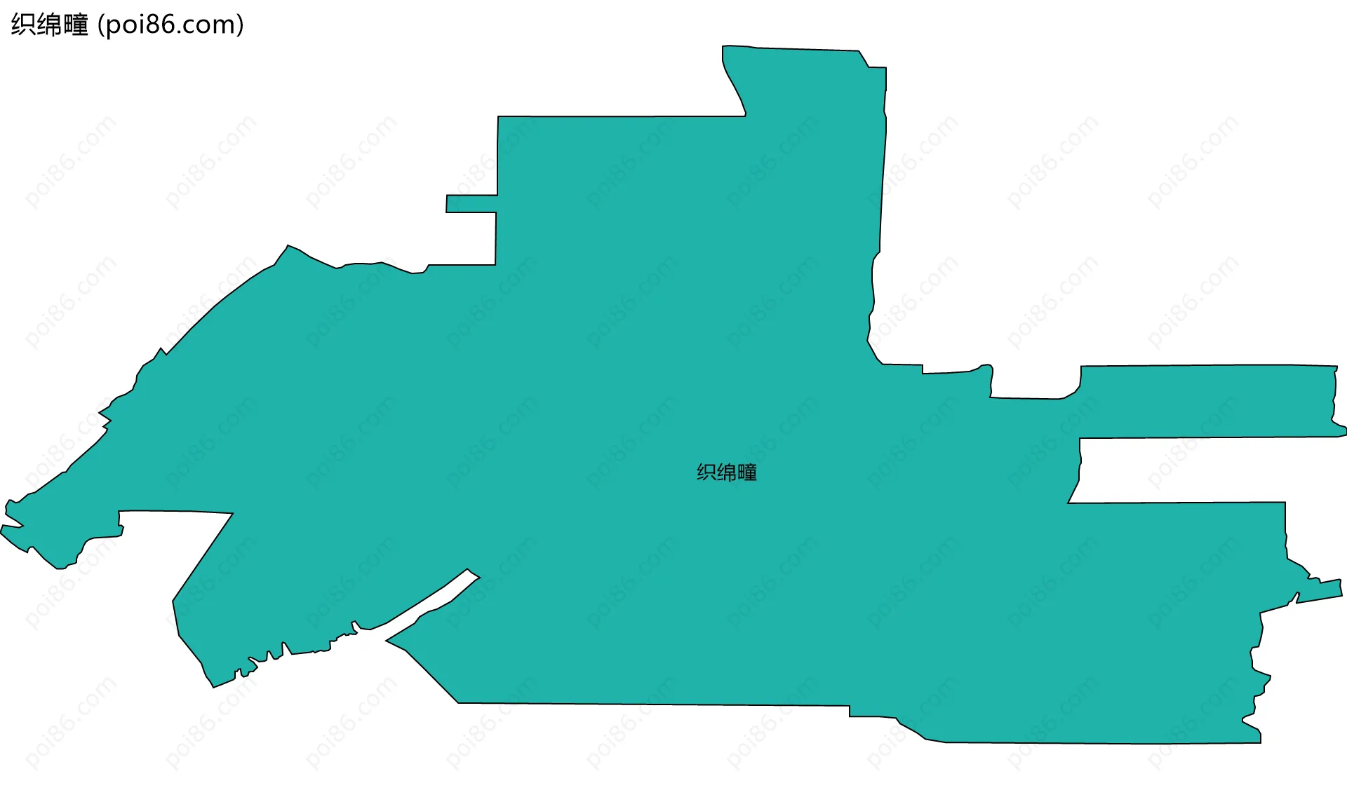 织绵疃边界地图