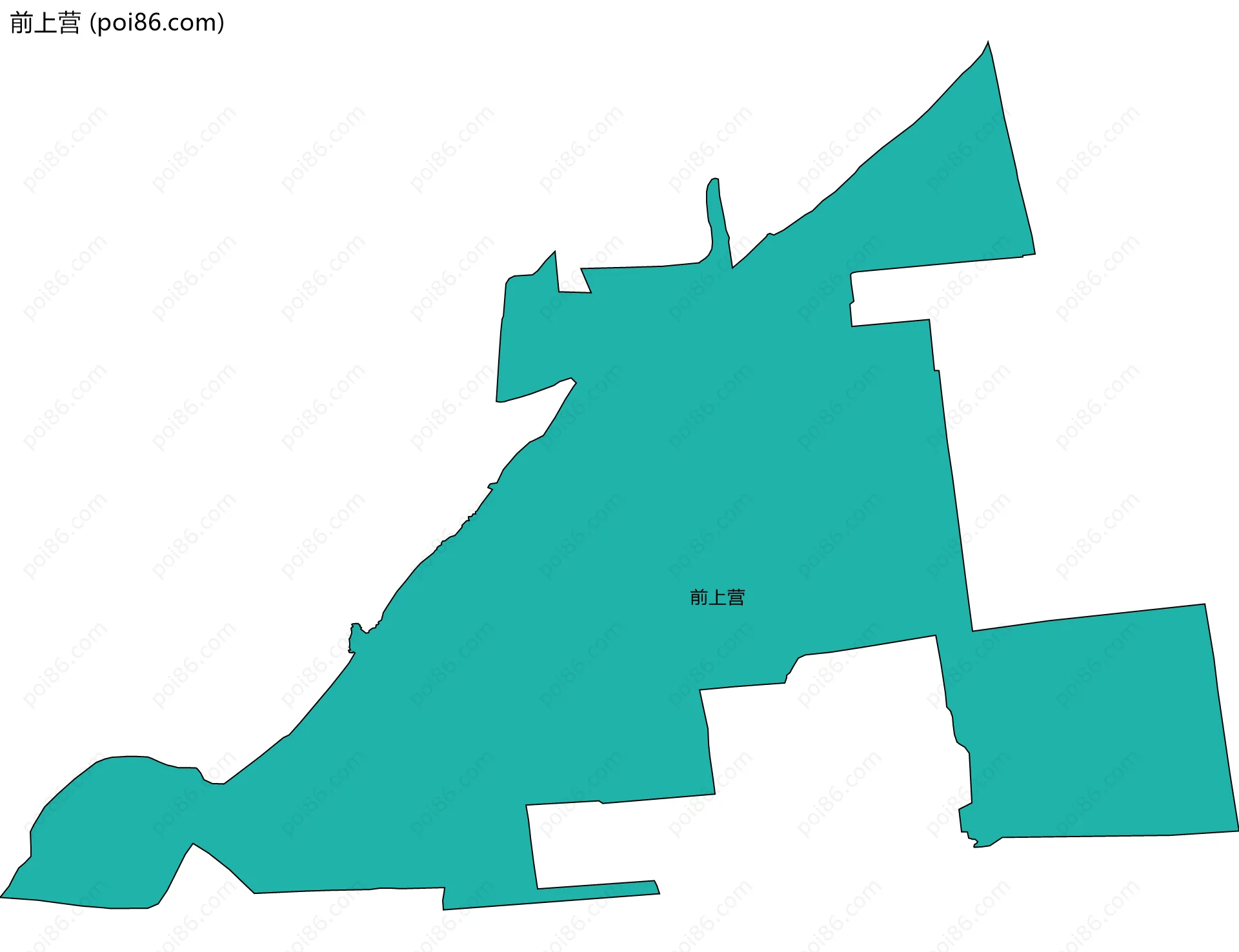 前上营边界地图