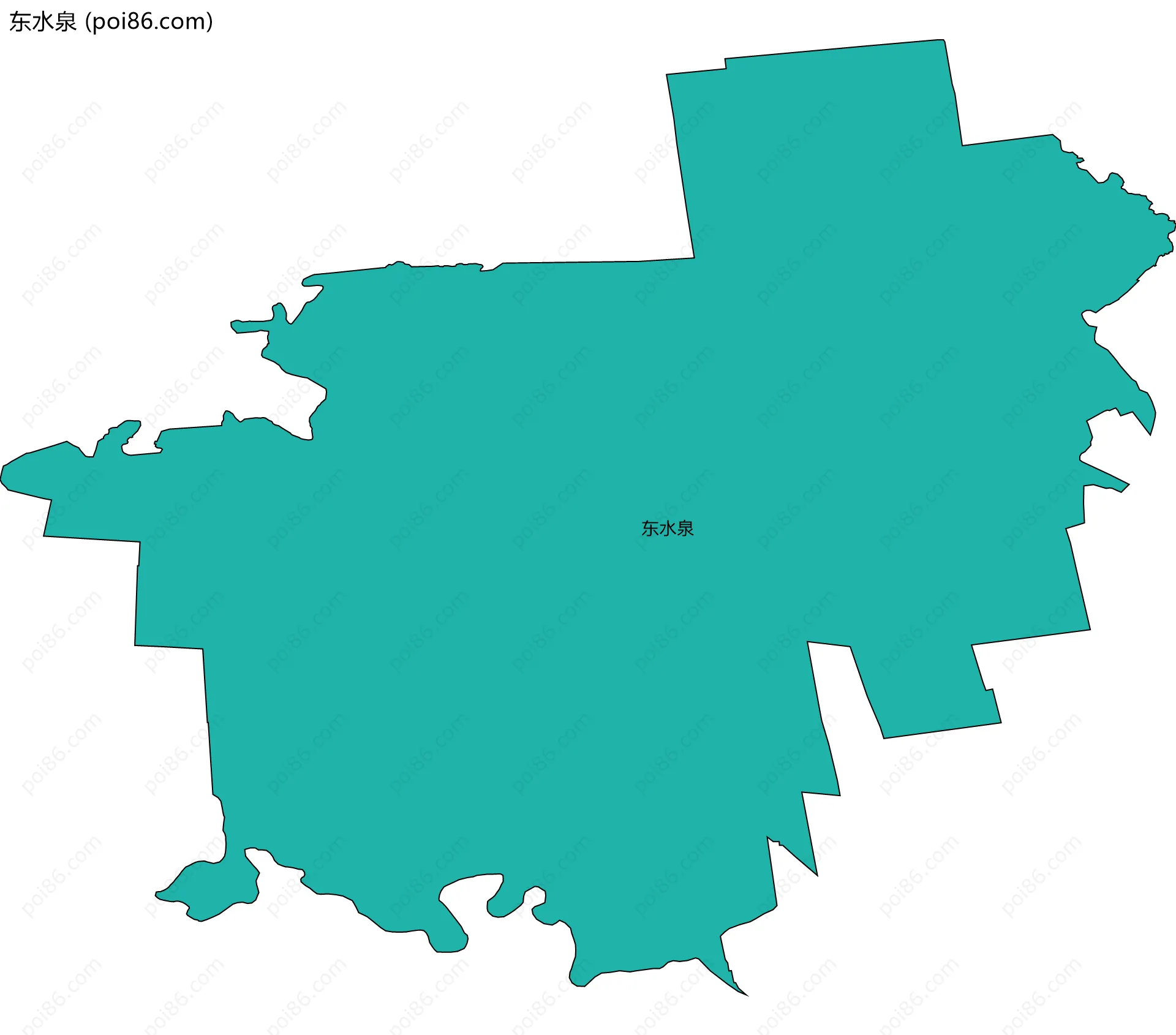 东水泉边界地图