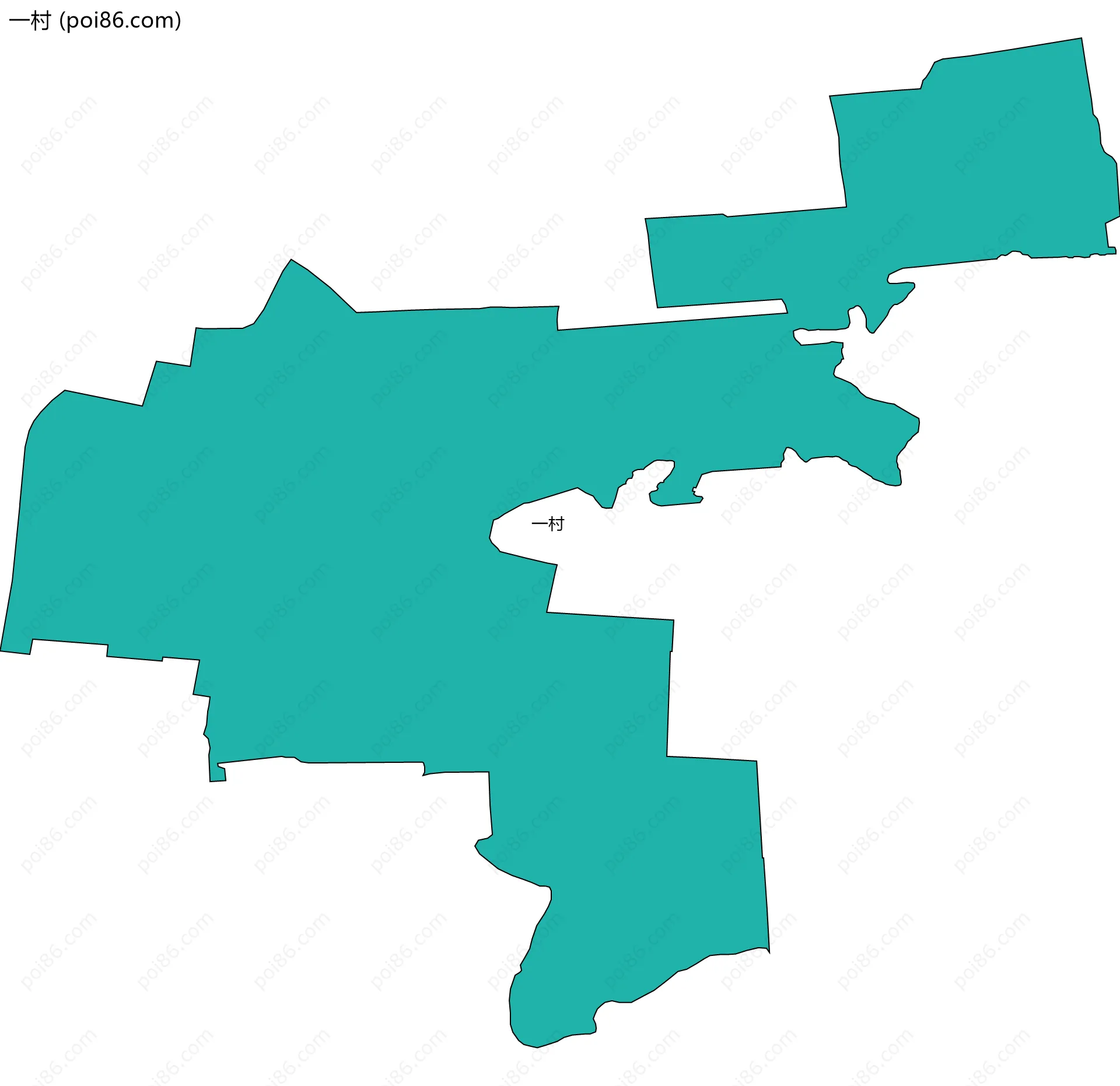 一村边界地图