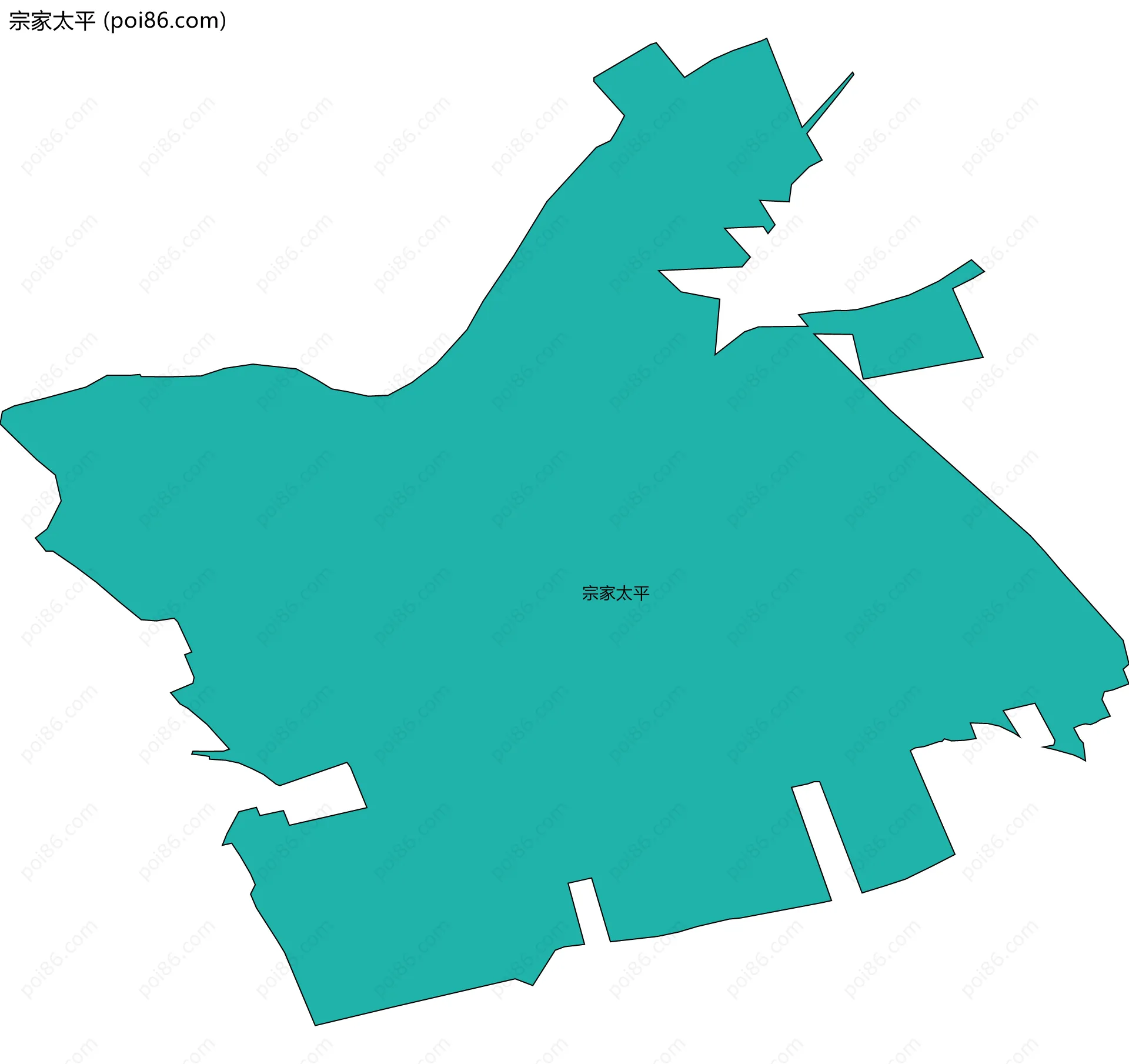 宗家太平边界地图