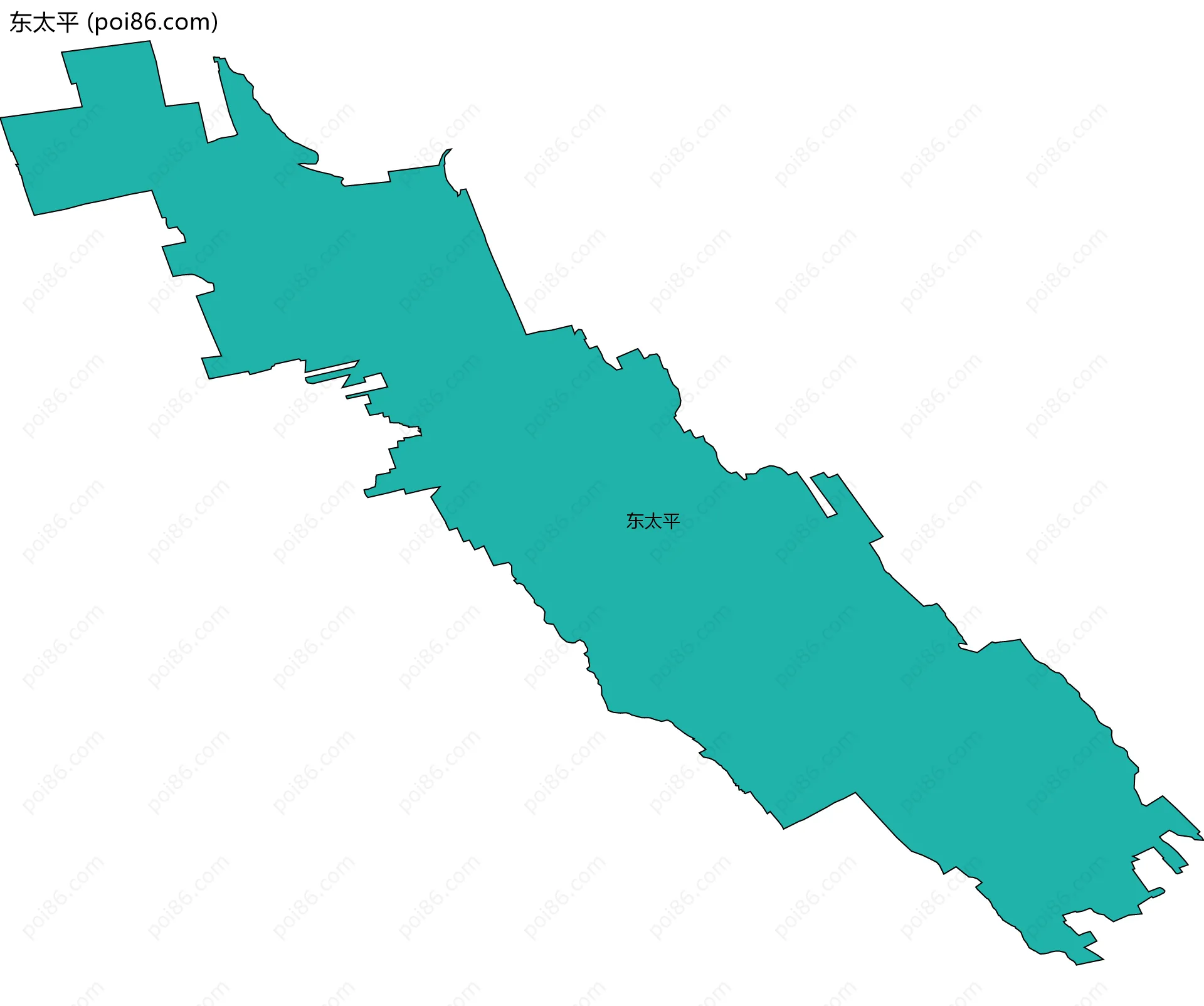 东太平边界地图