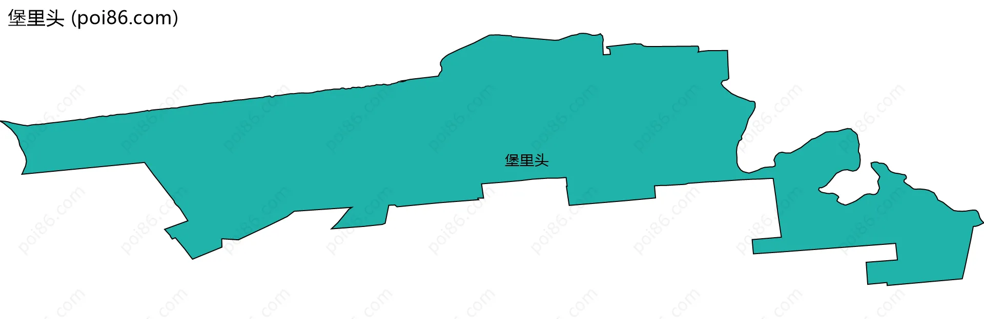 堡里头边界地图