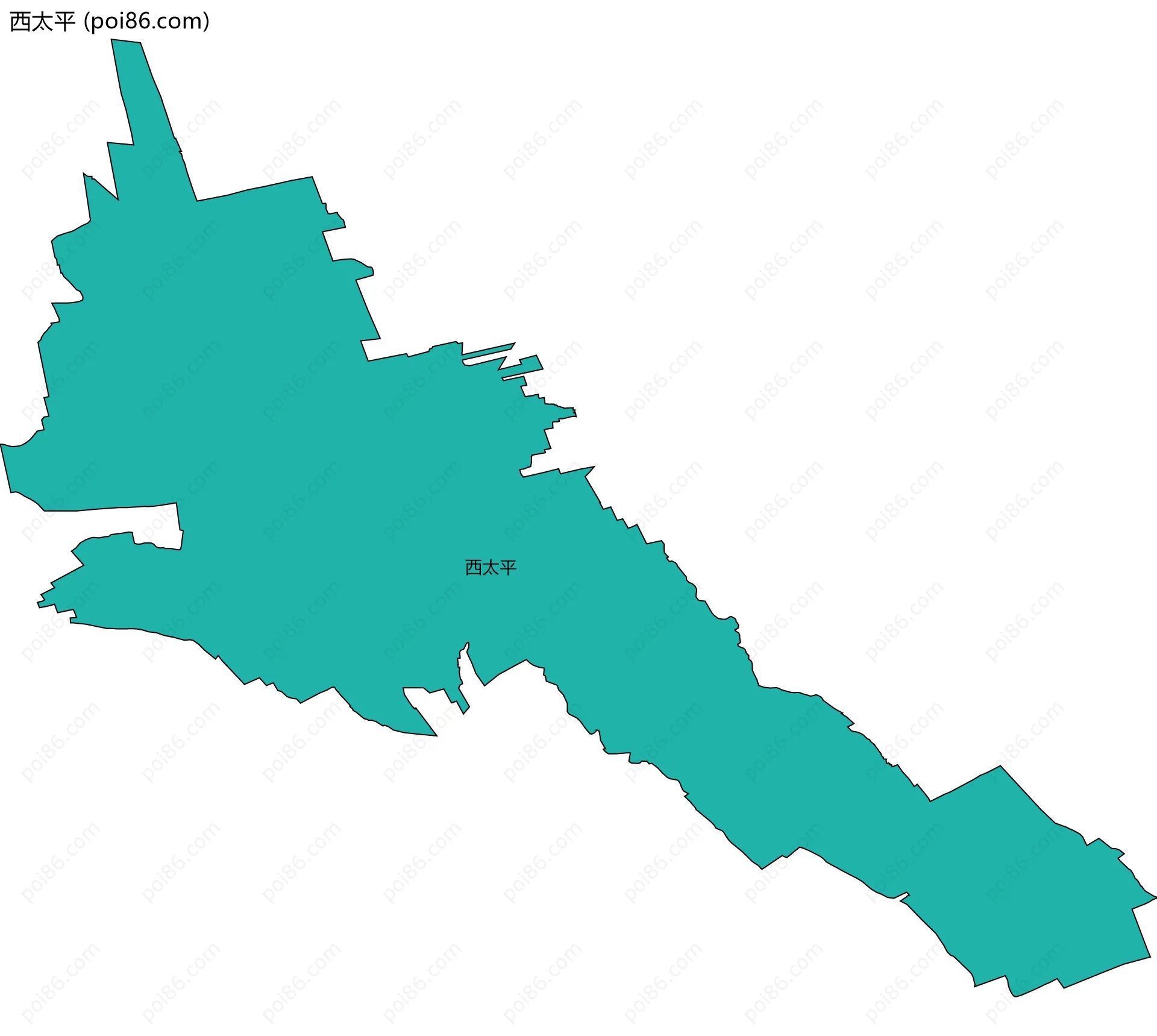 西太平边界地图