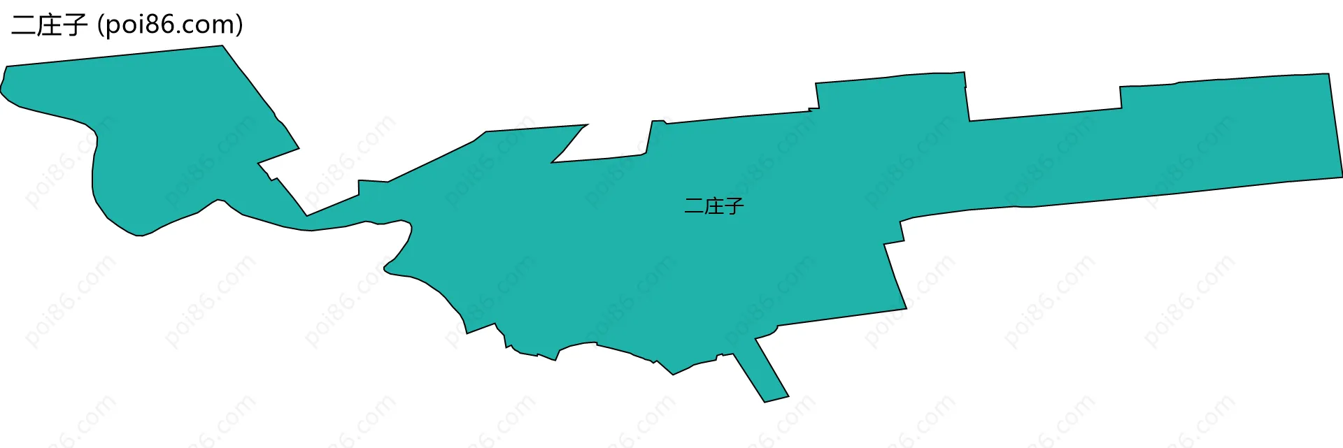 二庄子边界地图