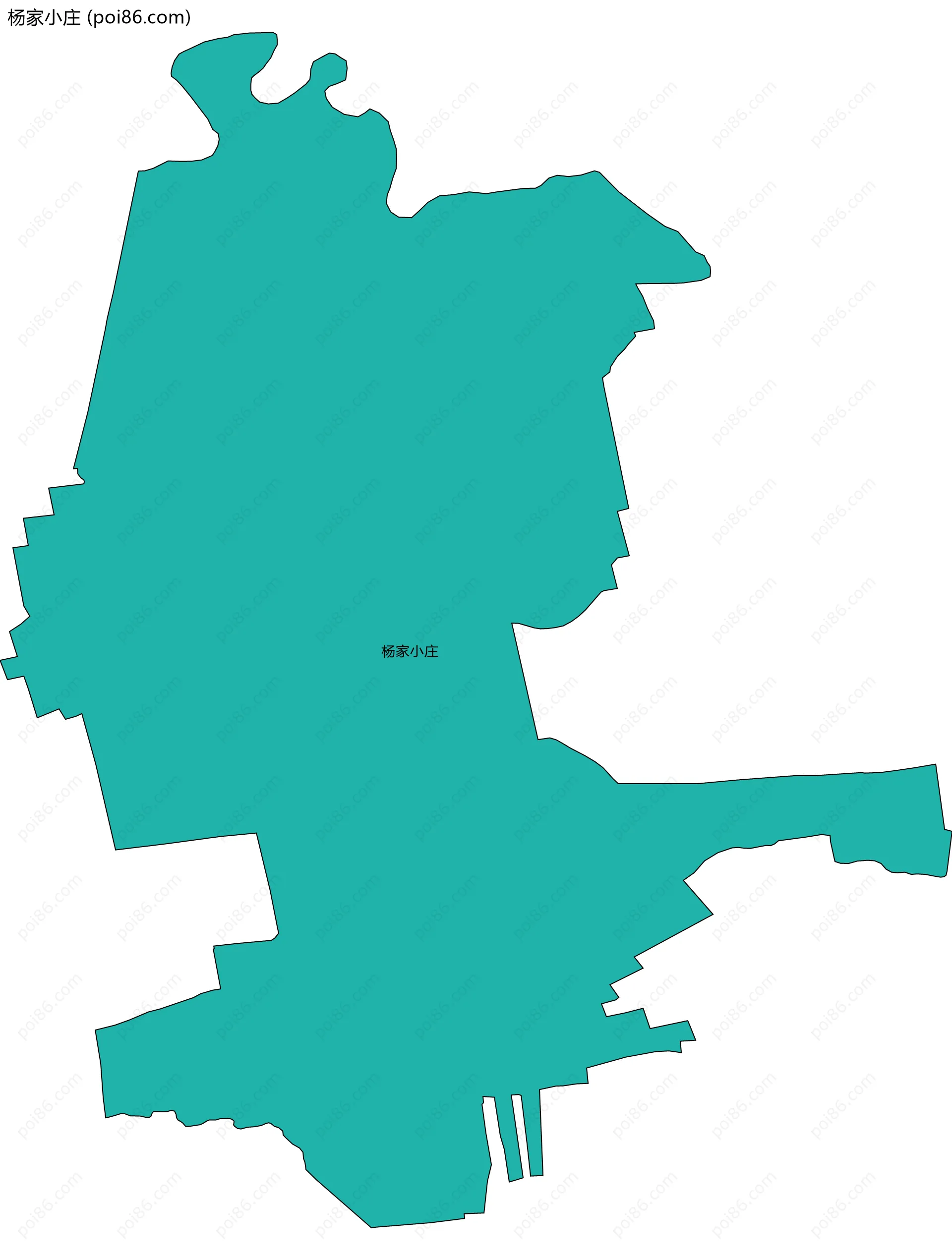 杨家小庄边界地图