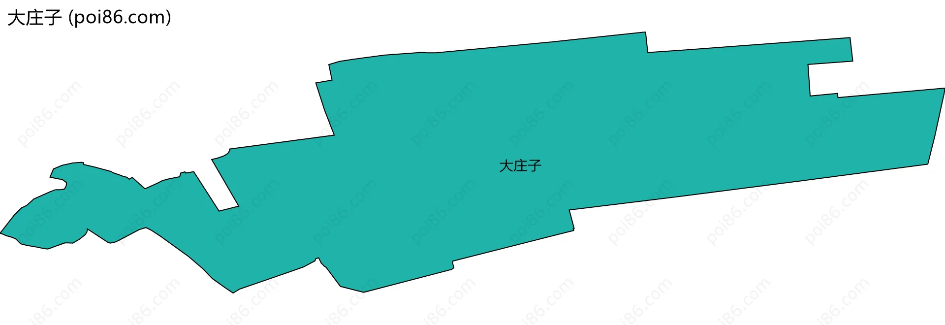 大庄子边界地图