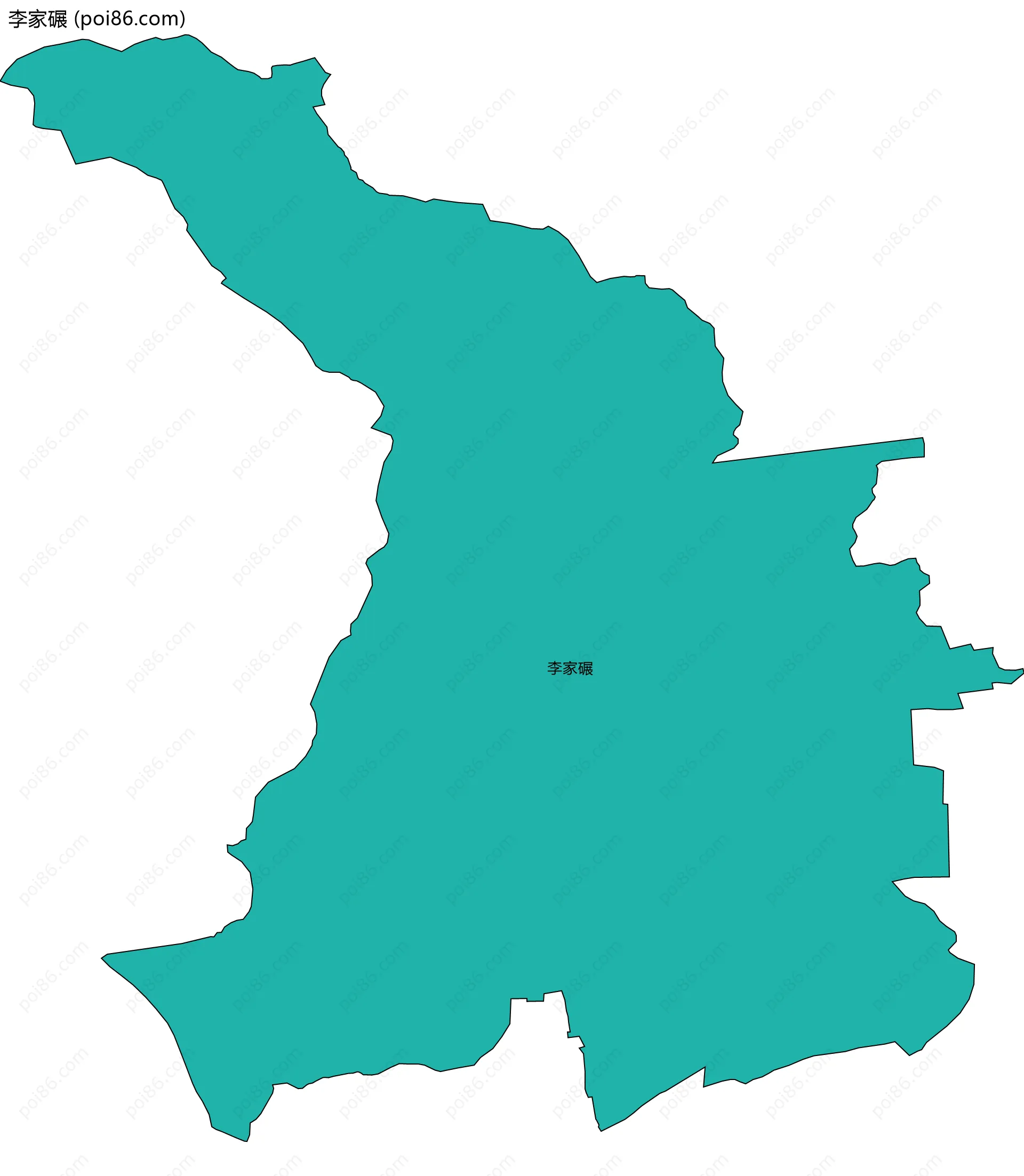 李家碾边界地图