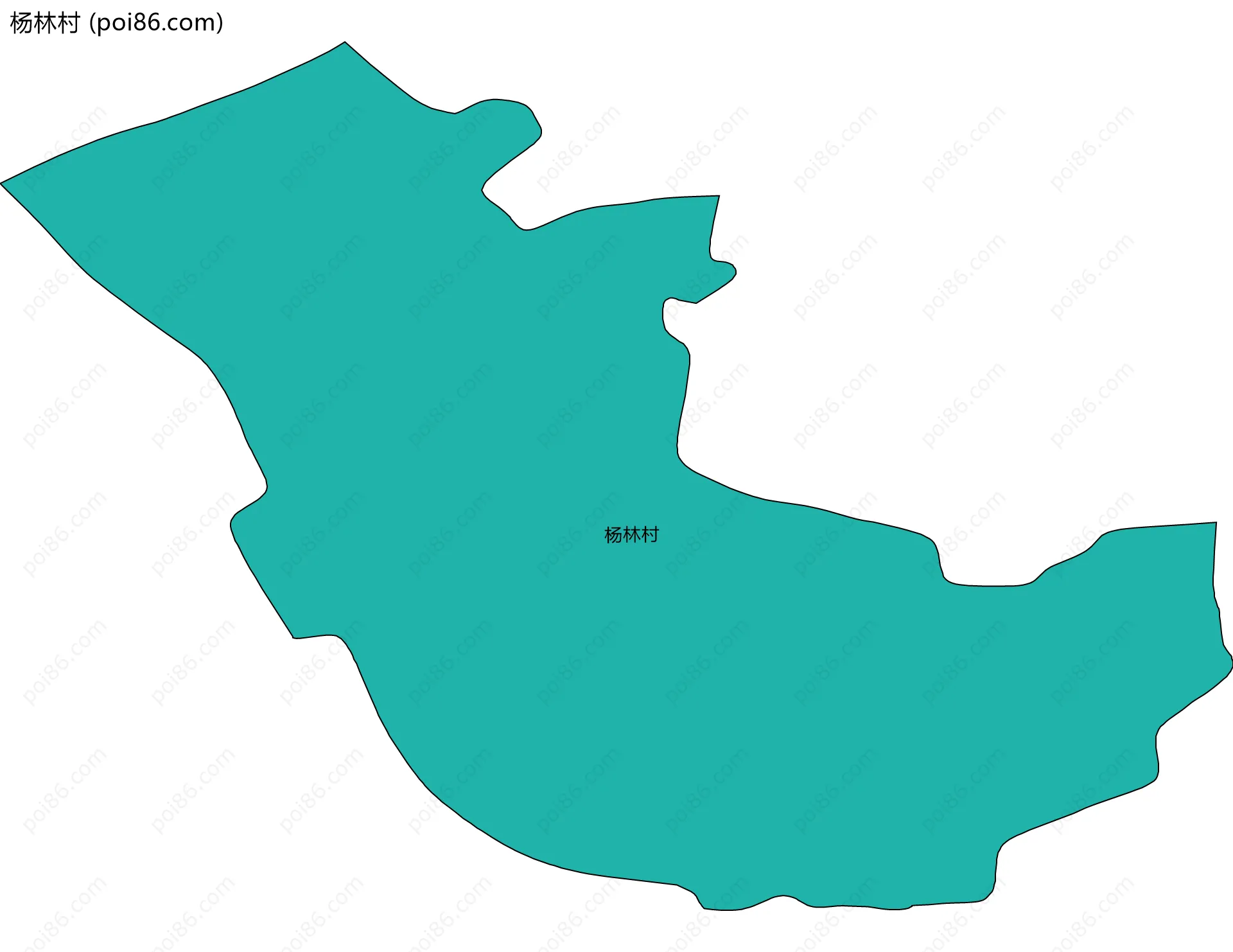 杨林村边界地图
