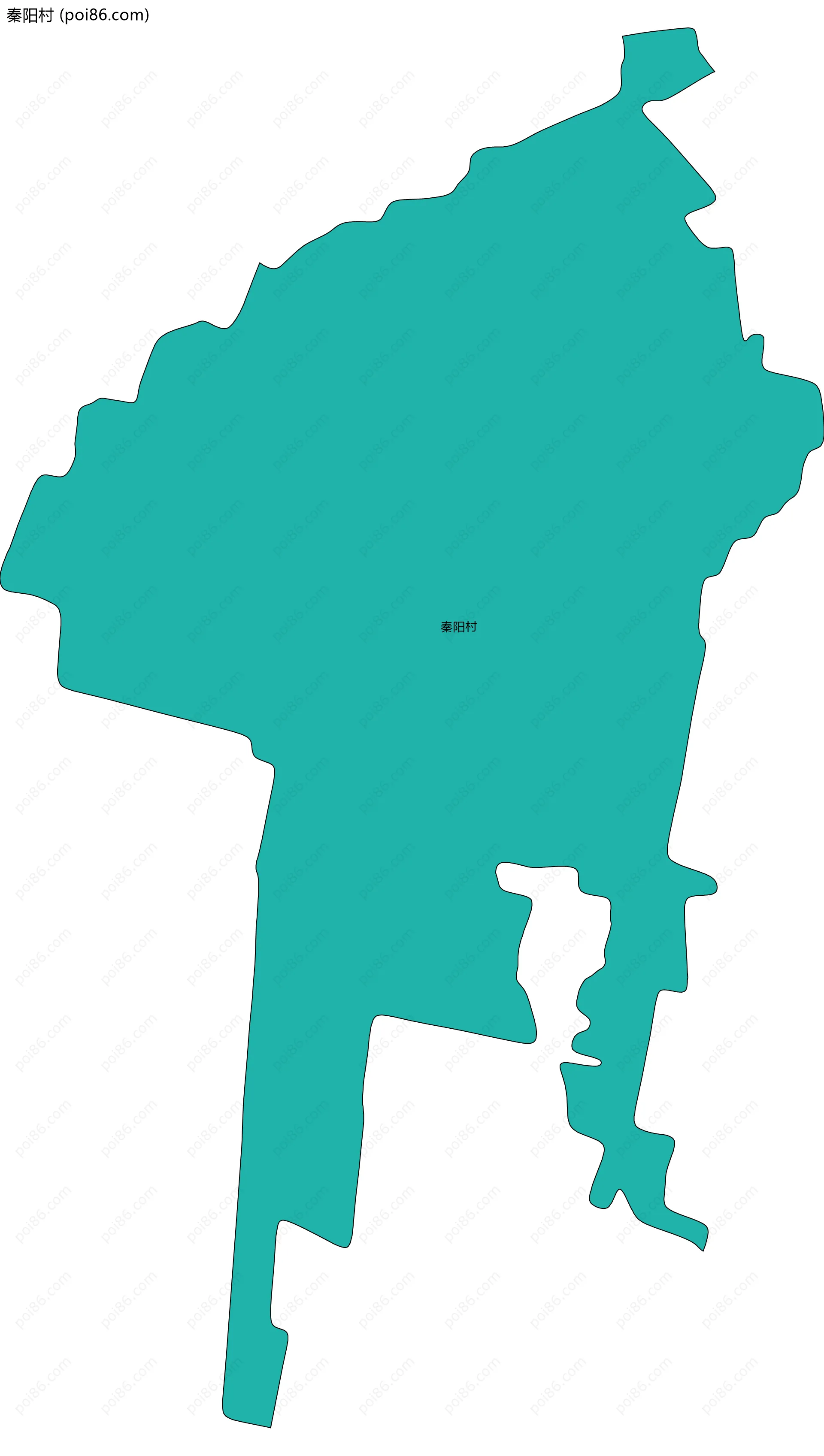 秦阳村边界地图