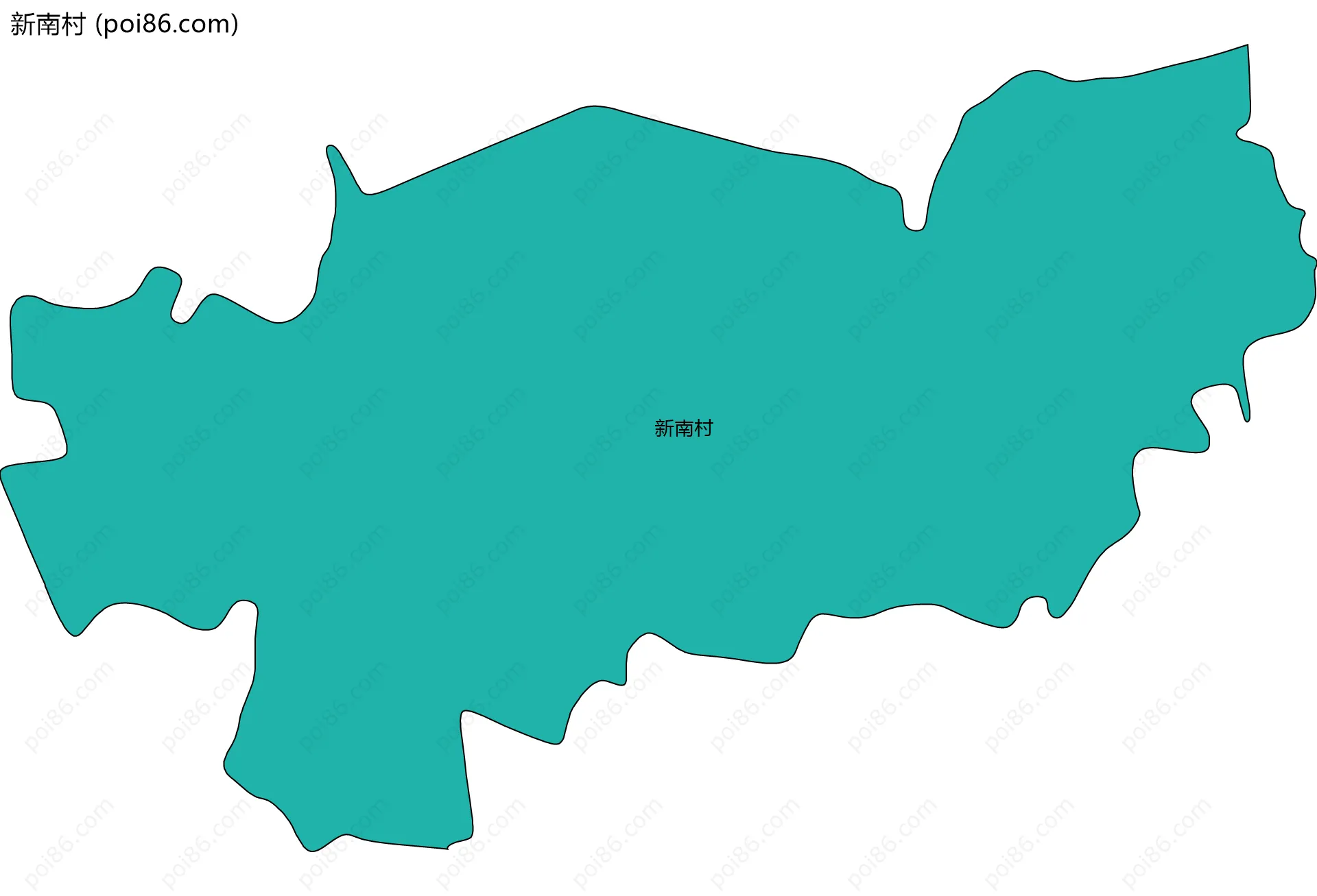 新南村边界地图