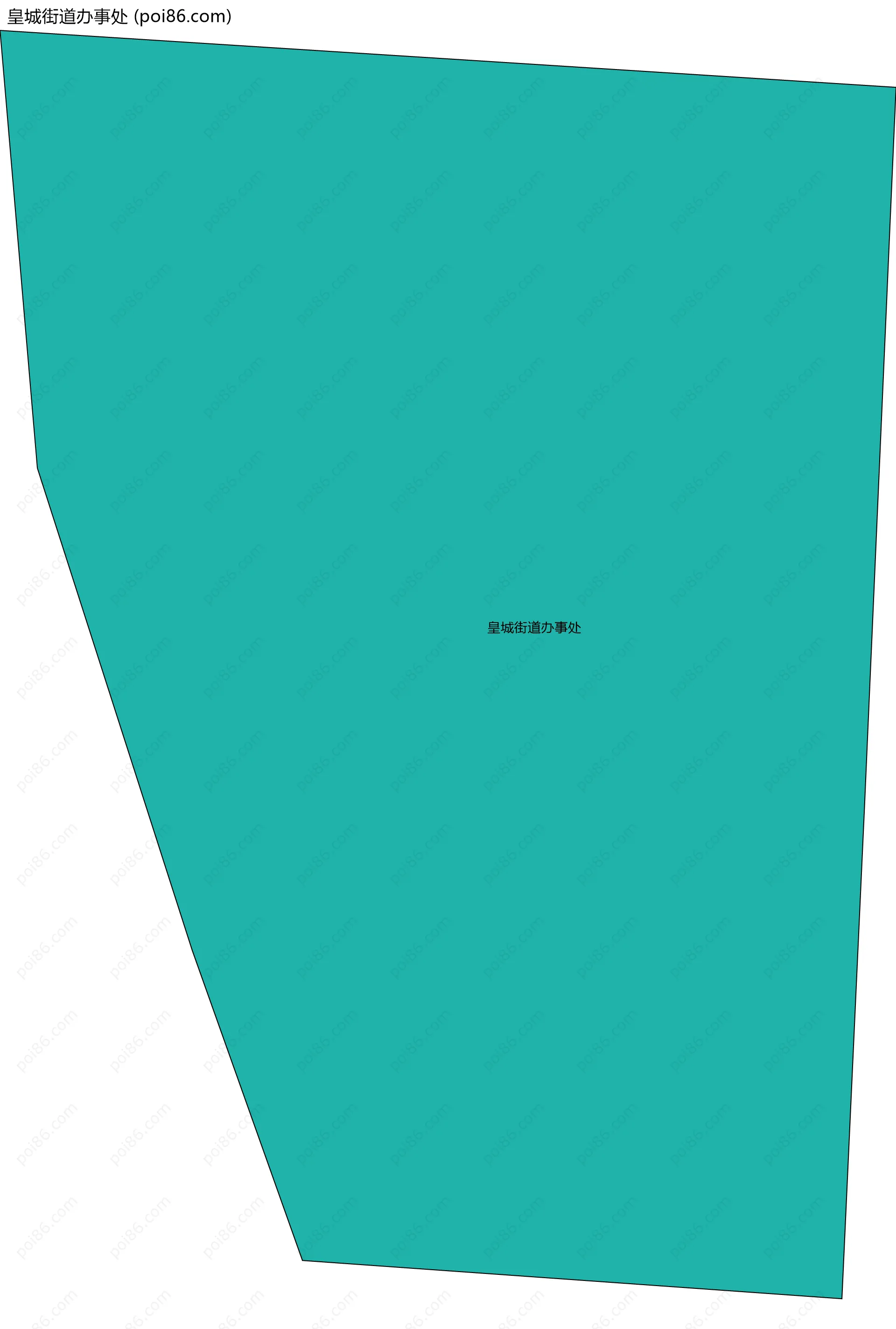 皇城街道办事处边界地图