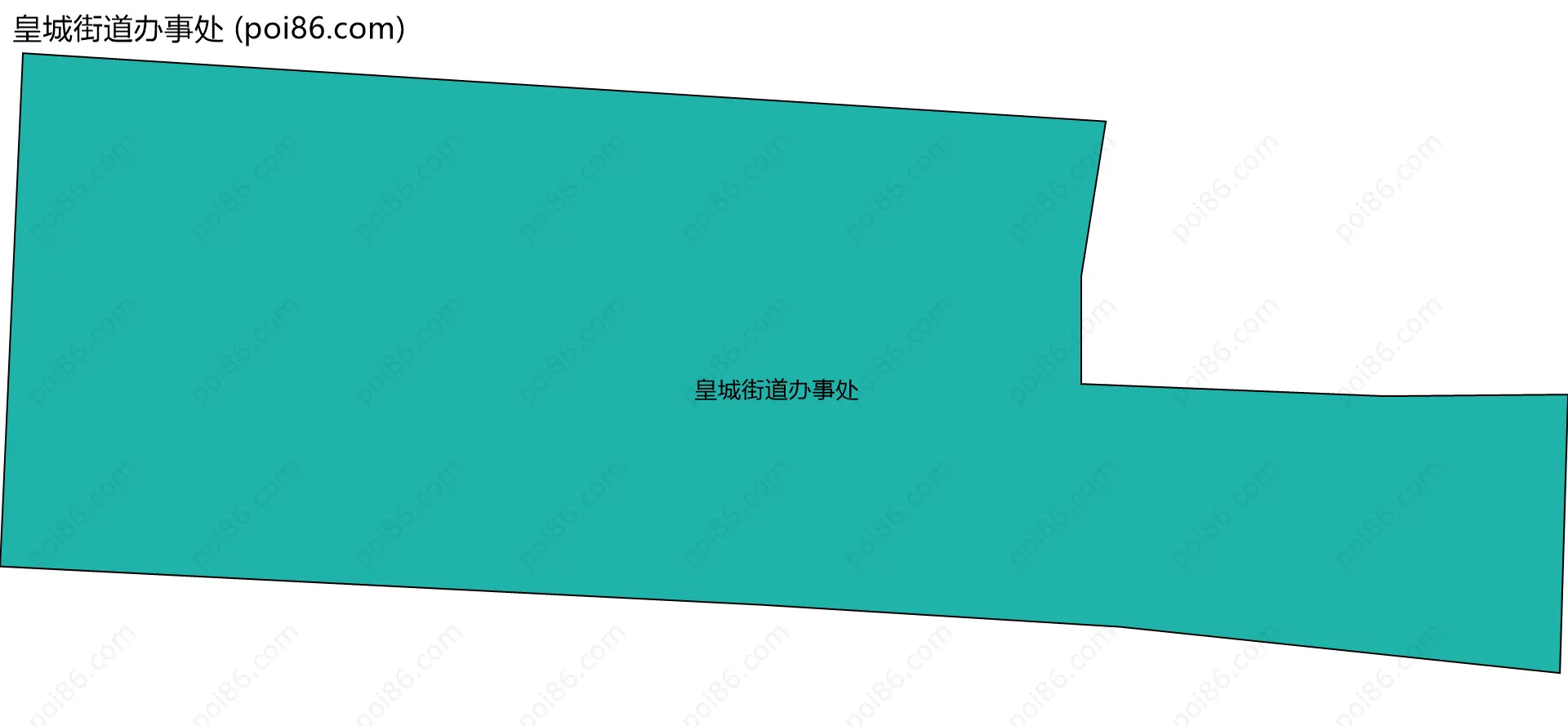 皇城街道办事处边界地图