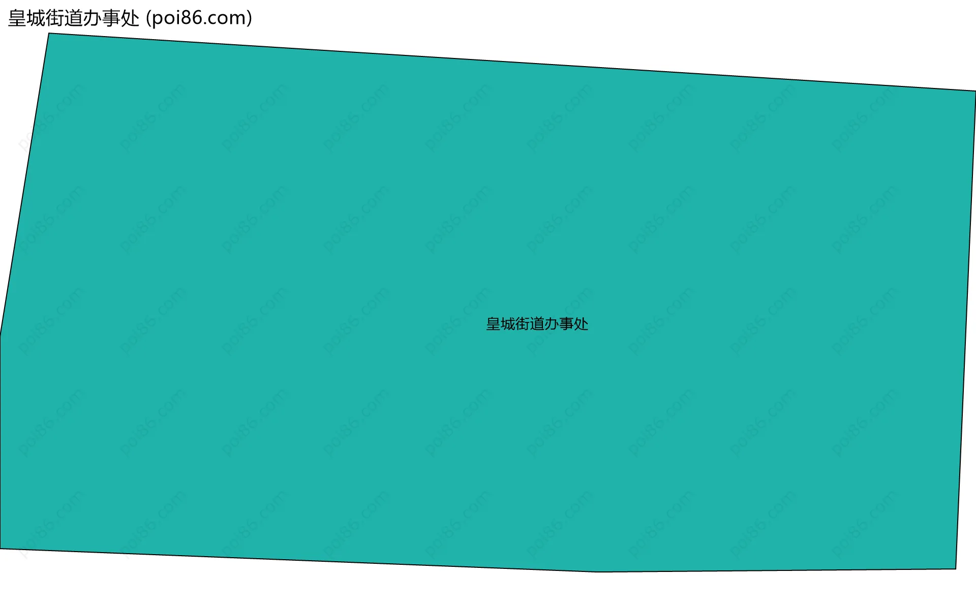 皇城街道办事处边界地图