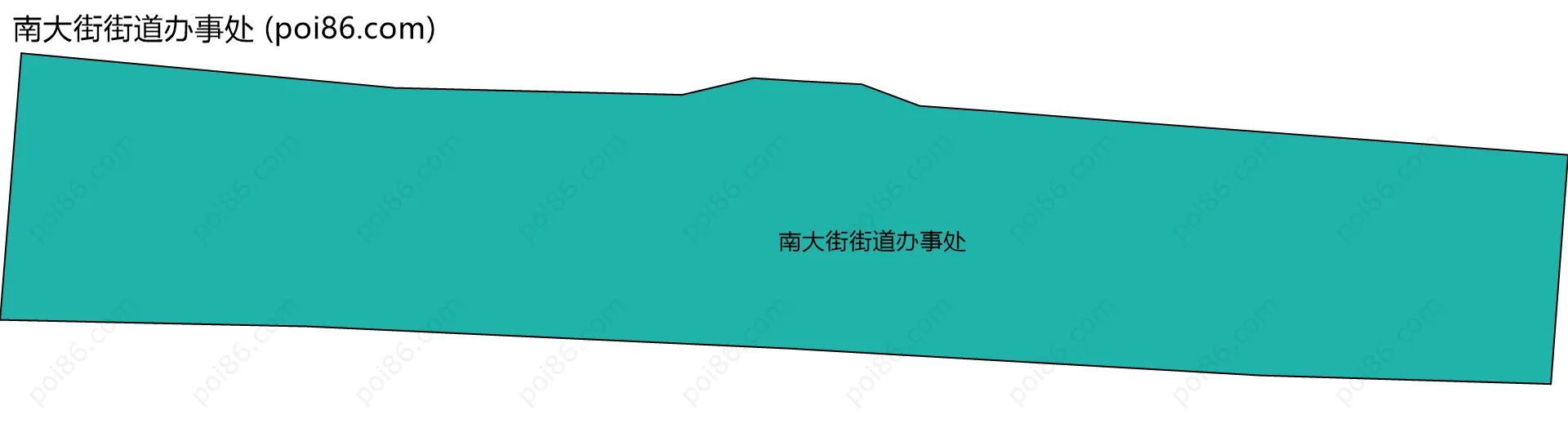 南大街街道办事处边界地图