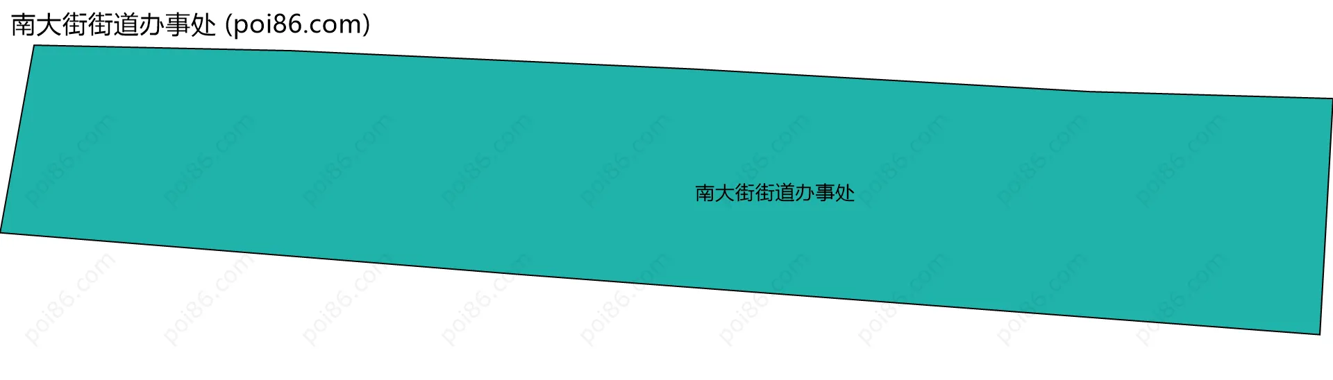 南大街街道办事处边界地图