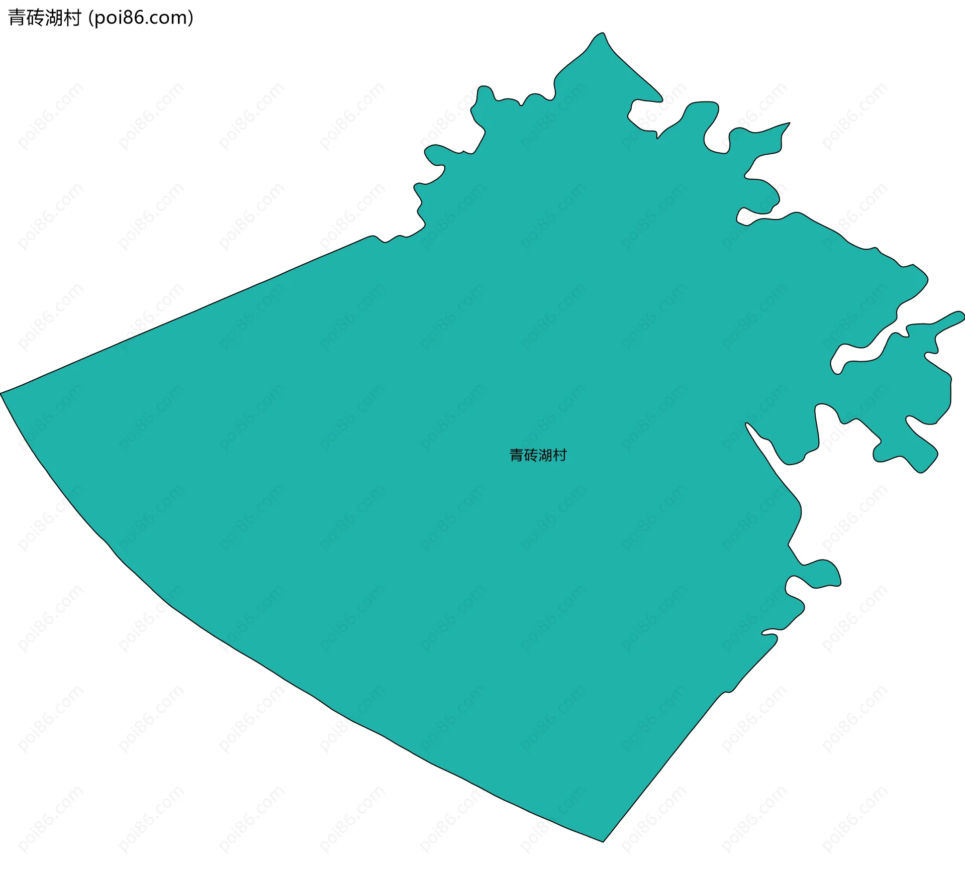 青砖湖村边界地图