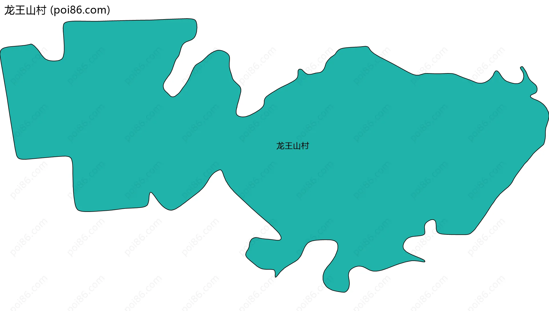 龙王山村边界地图