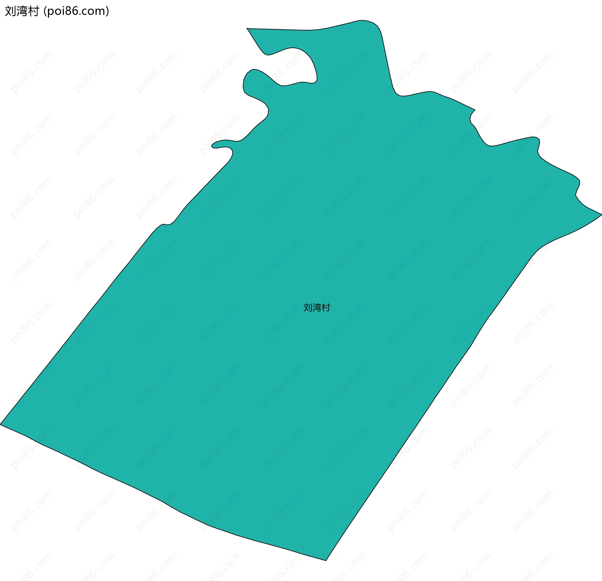 刘湾村边界地图