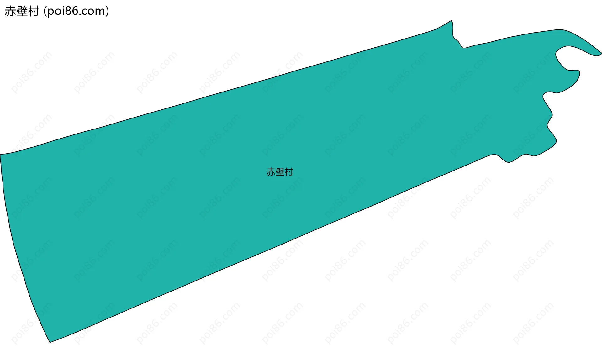 赤壁村边界地图